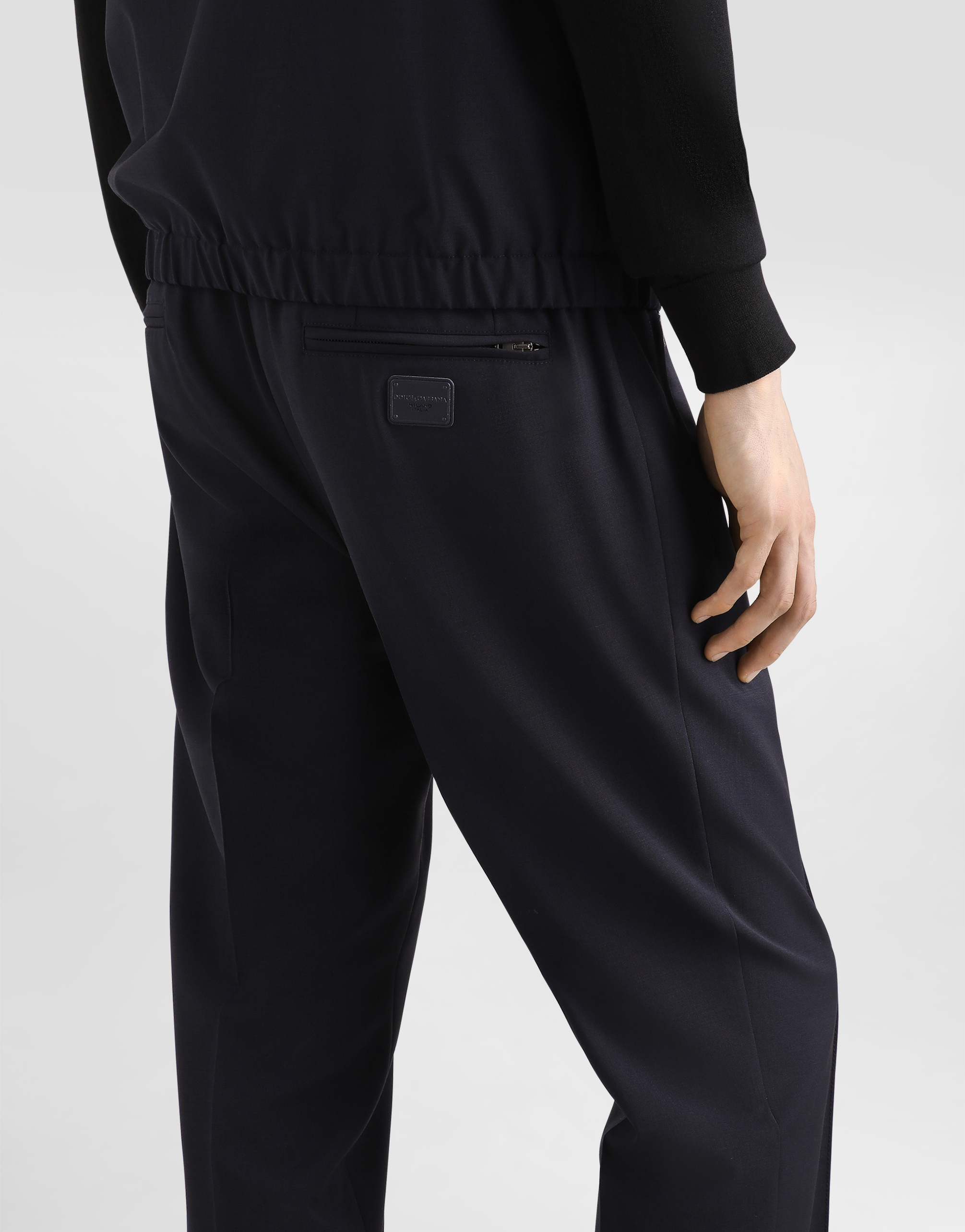 Wool jogging pants