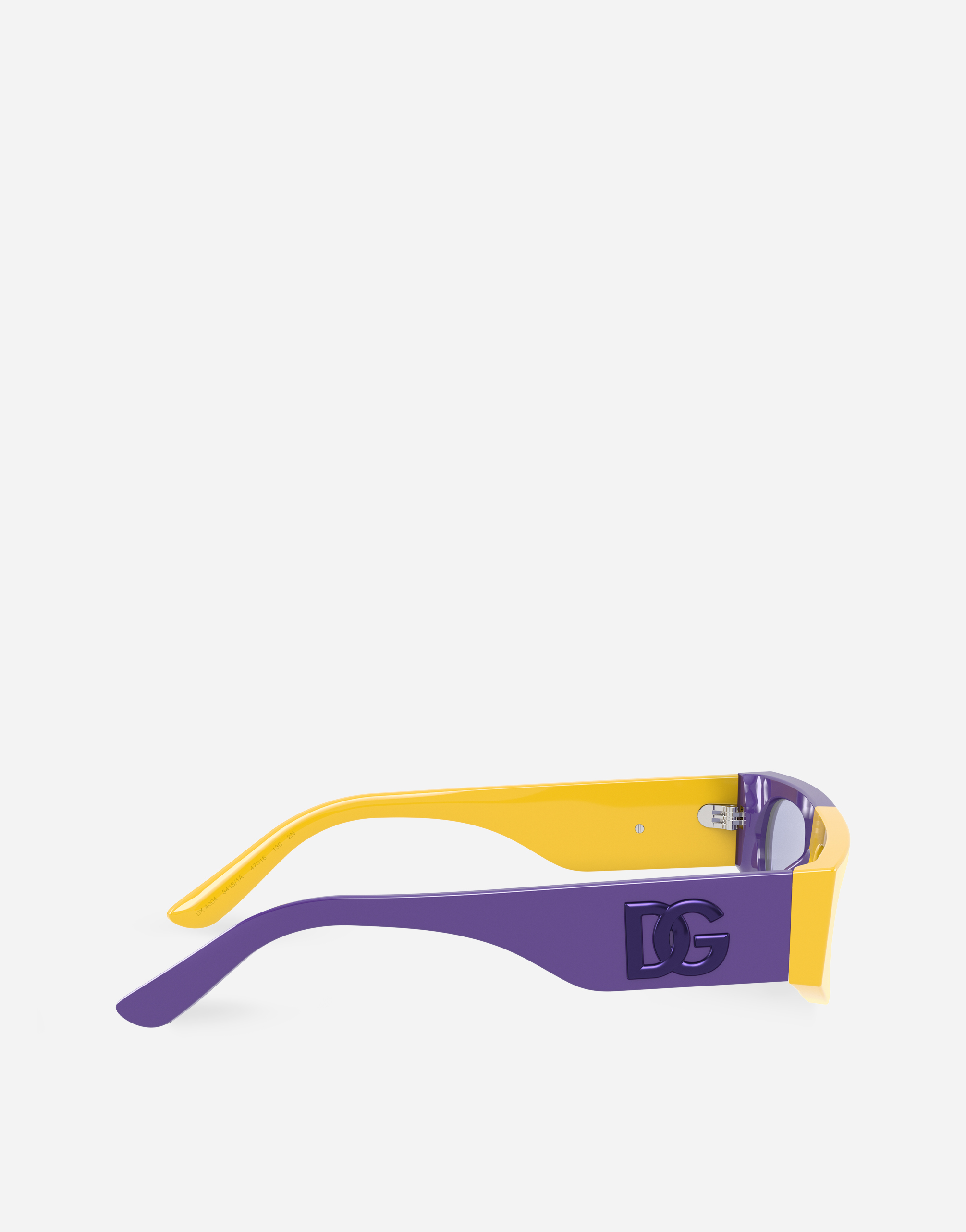 Shop Dolce & Gabbana Sport Sunglasses In Yellow / Violet