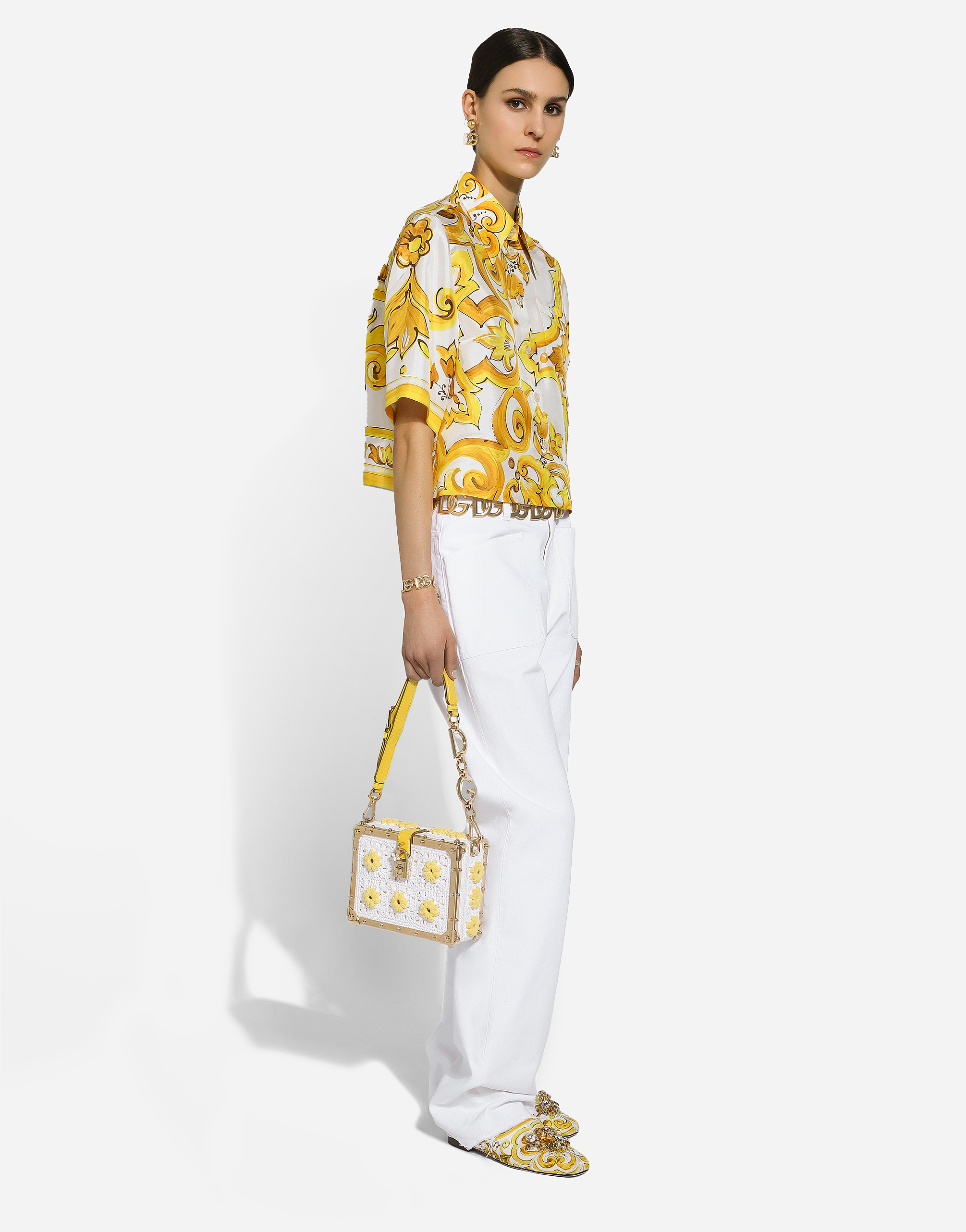 Dolce & Gabbana Dolce Box Handbag In Multicolor