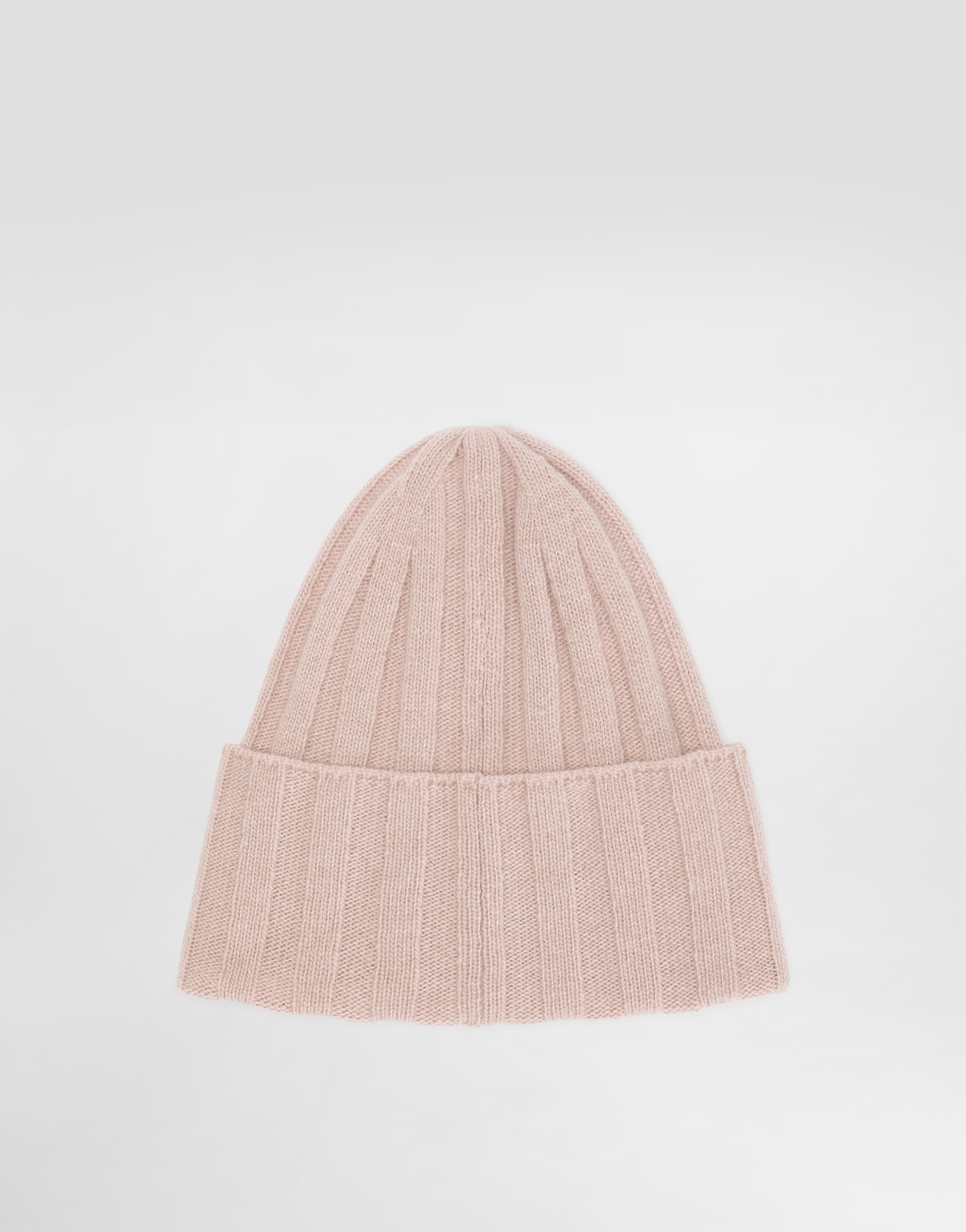 Dolce & Gabbana Wide Ribbed Knitted Hat In Pink