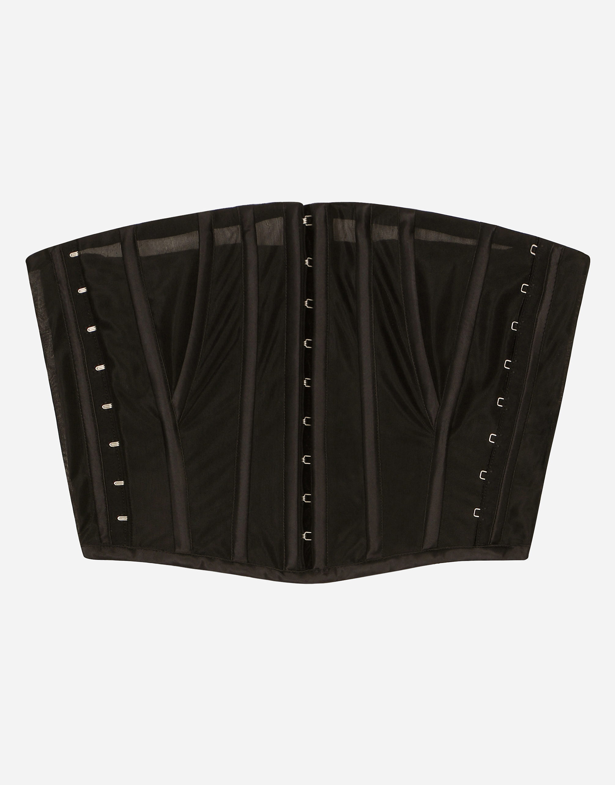 Dolce & Gabbana Marquisette Corset Belt In Black