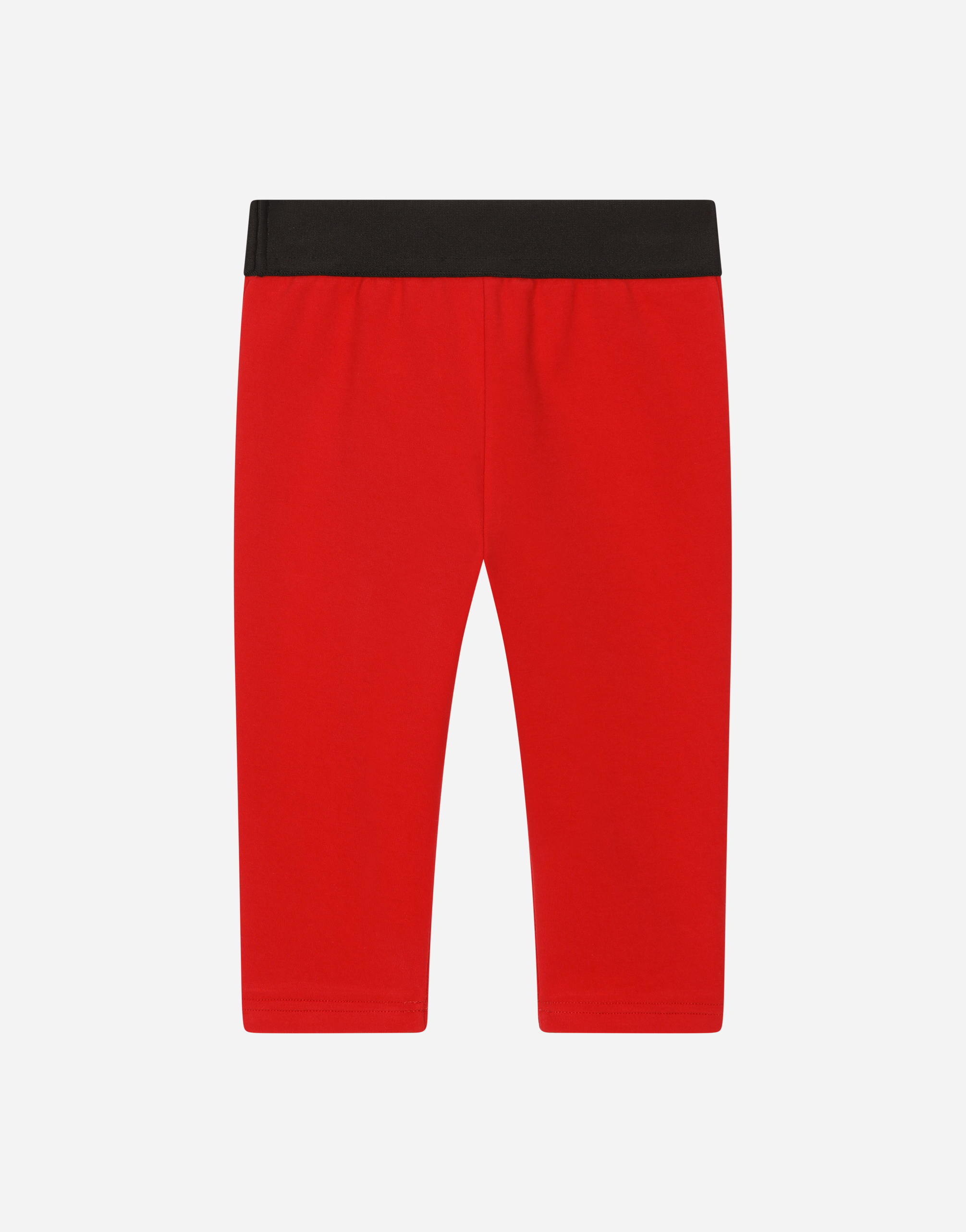 DOLCE & GABBANA INTERLOCK LEGGINGS WITH BRANDED ELASTIC