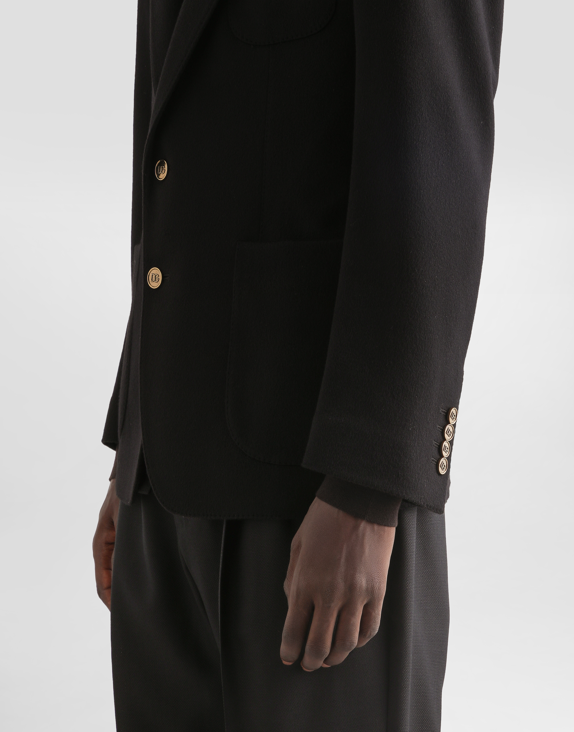 Single-breasted portofino cashmere jacket