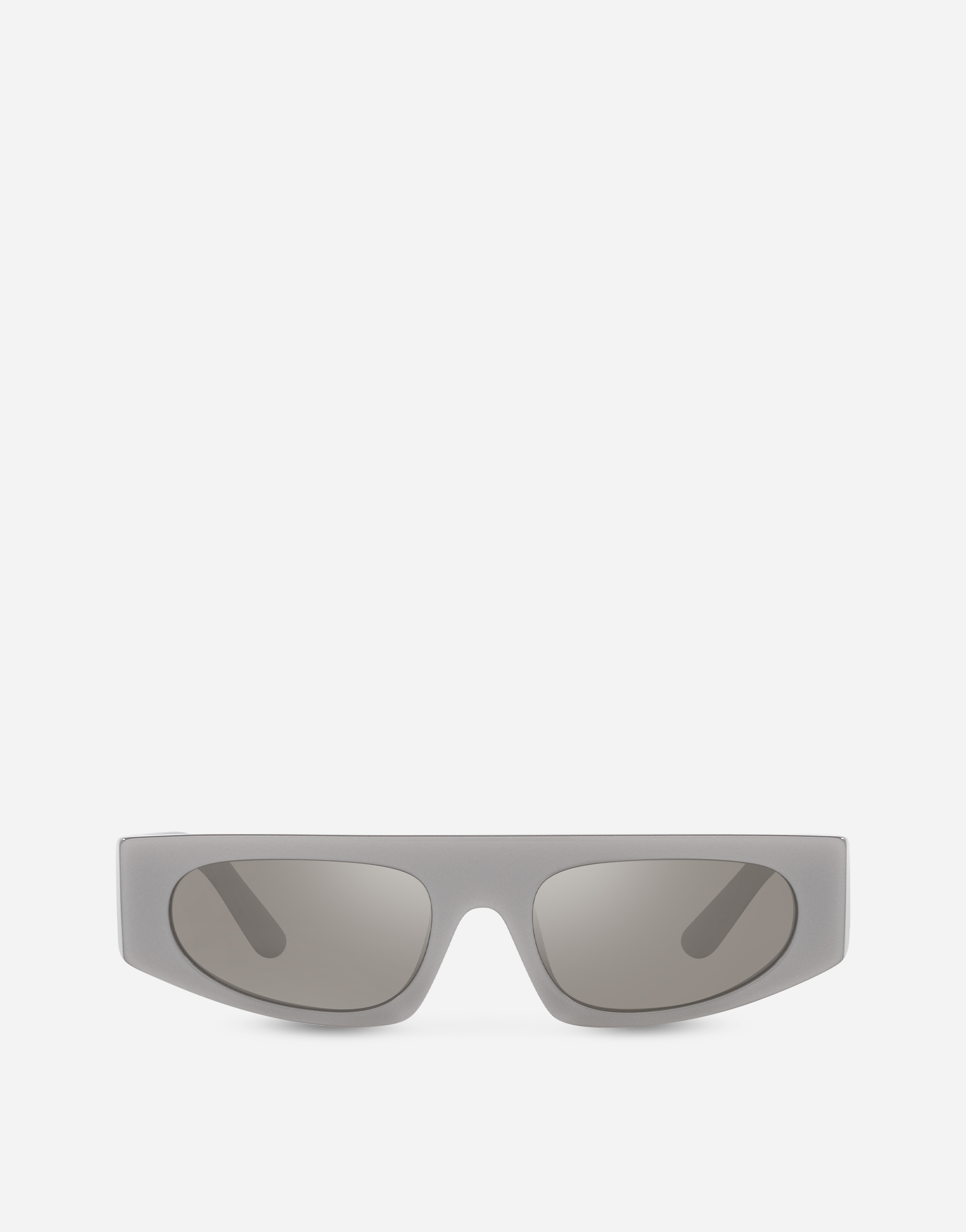 Dolce & Gabbana Kids' Dg Crossed Sunglasses In Metallic Grey