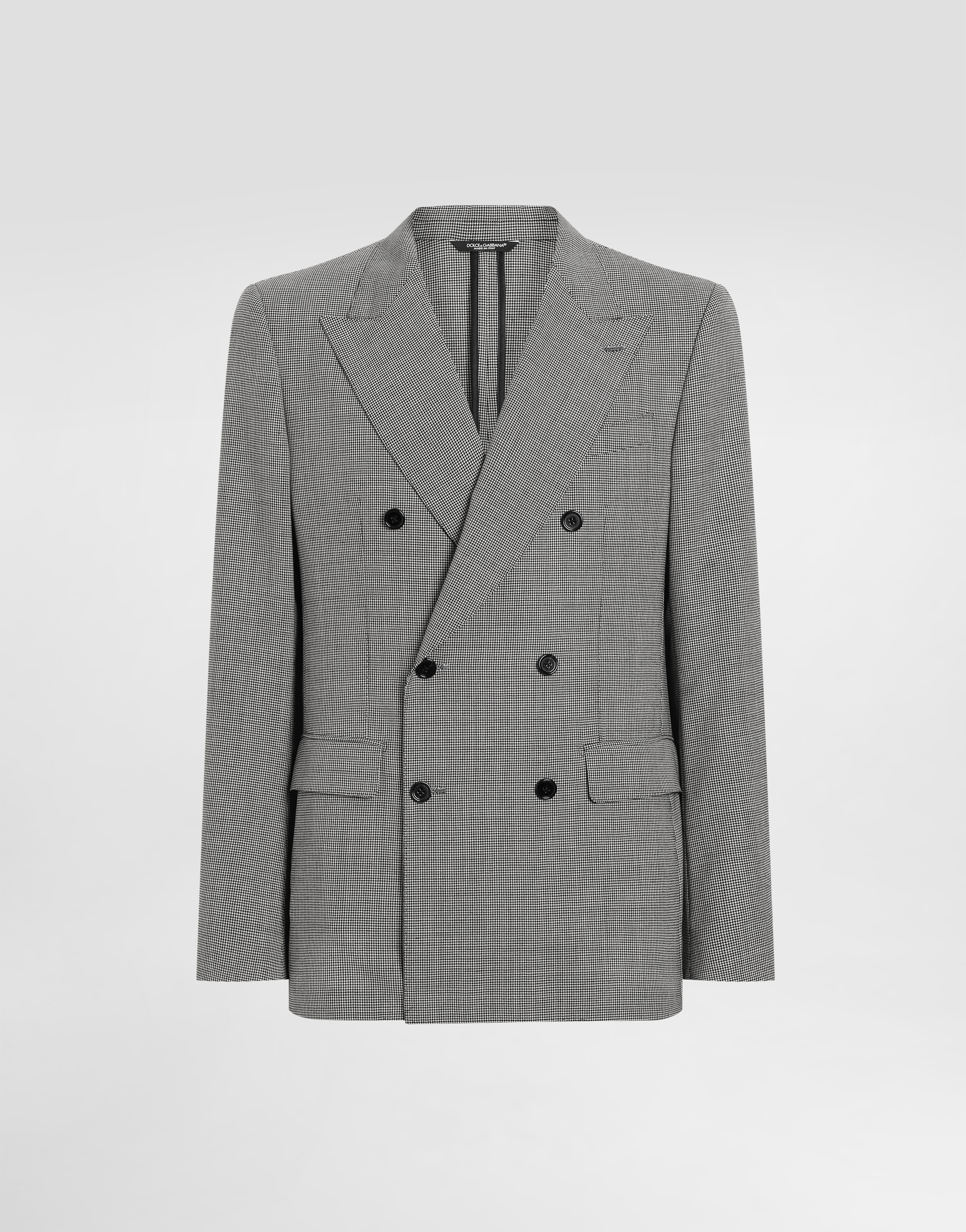 Dolce & Gabbana Double-breasted Wool Jacket - Man Suits And Blazers Multicolor