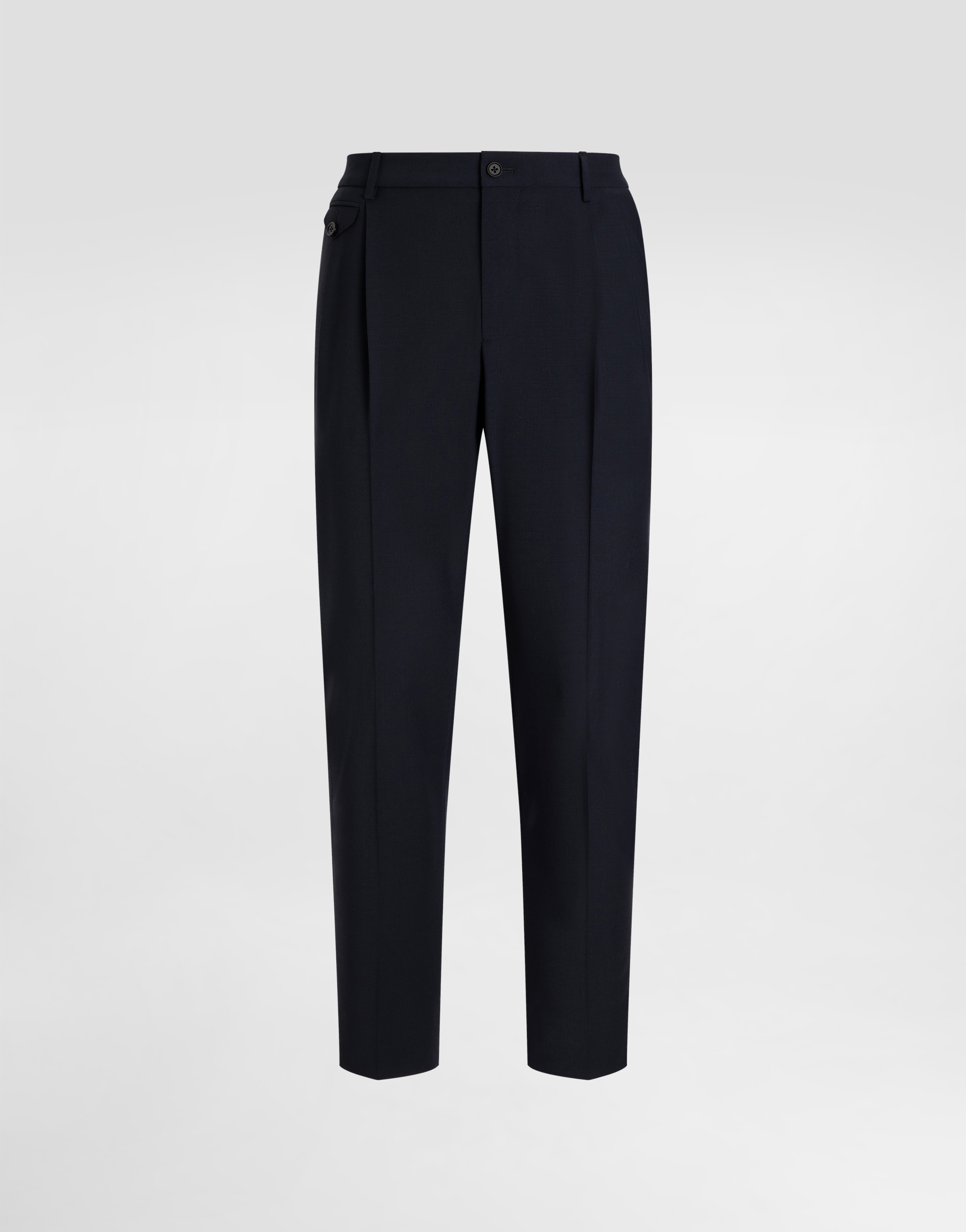 Wool blend trousers