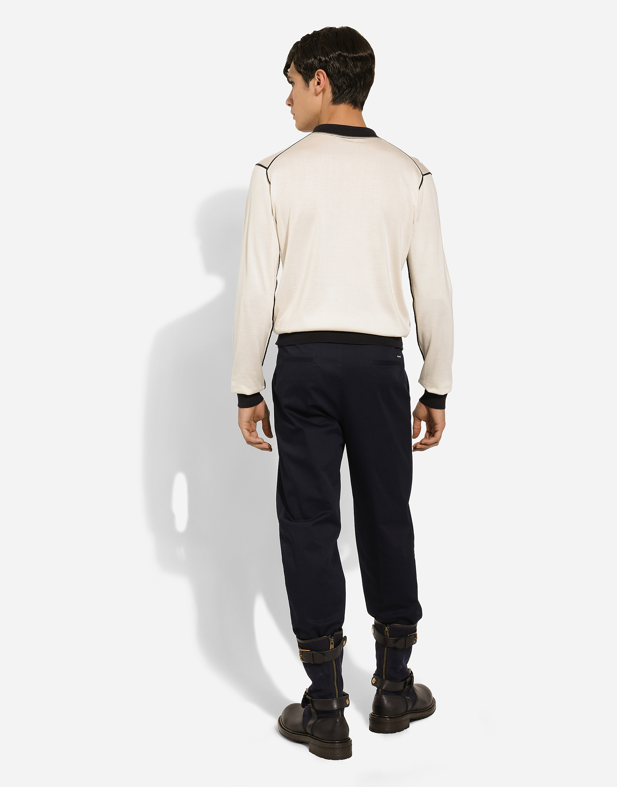 Stretch cotton pants