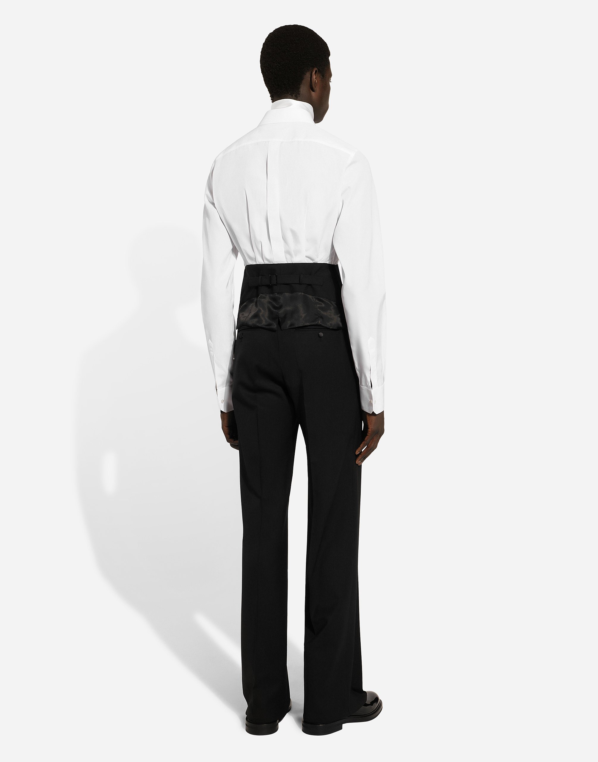 Tuxedo shirt with vest bottom section