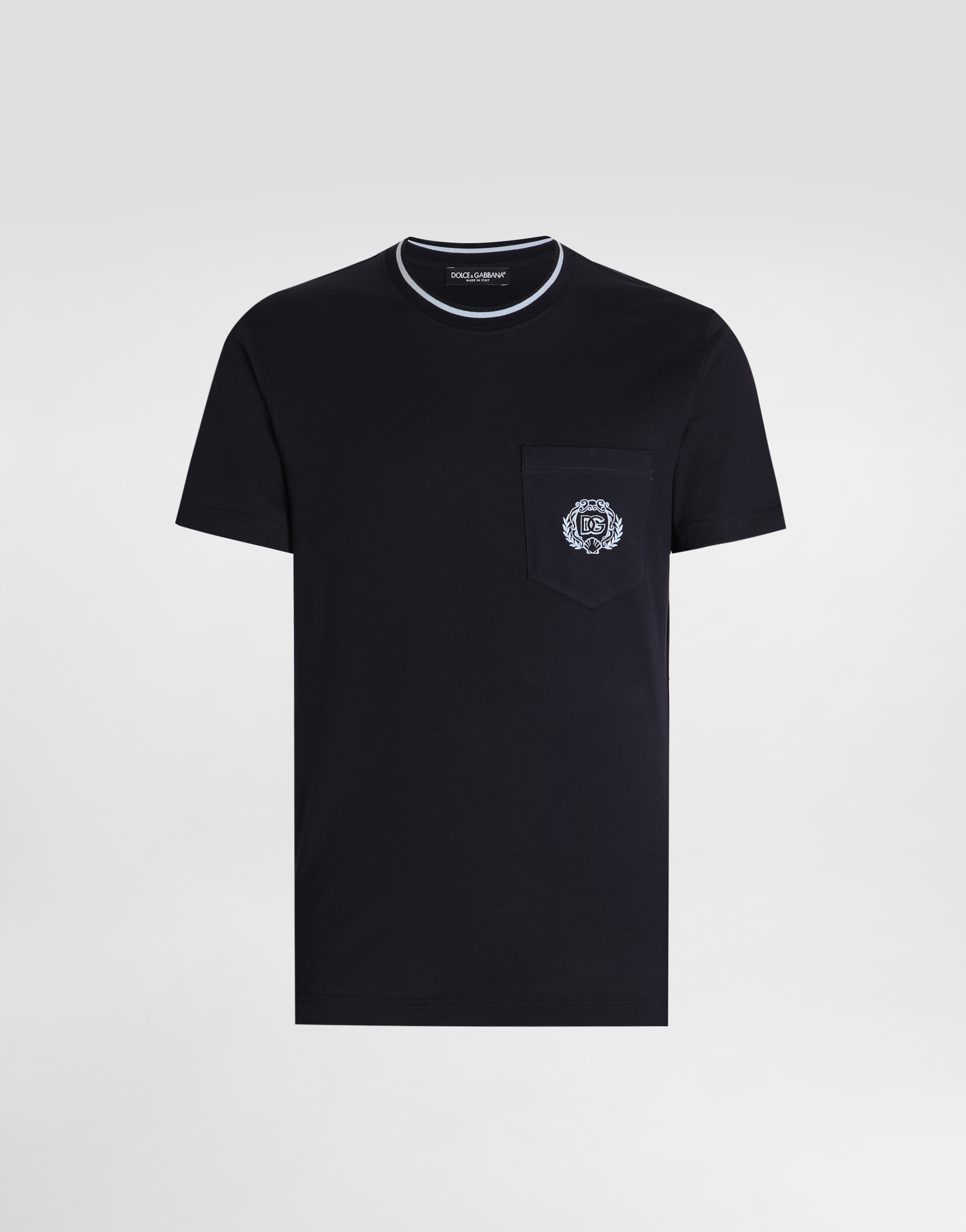 Tシャツ・カットソー DOLCE GABBANA Men T Shirts G8PT1TG7F2IB0665 Blue 남성용 Blue Cotton t-shirt | Dolce&Gabbana®