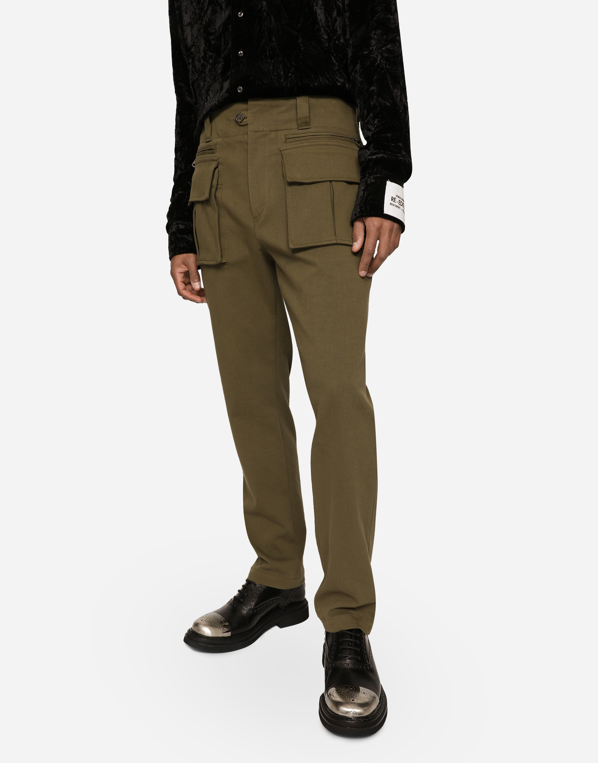 DOLCE & GABBANA STRETCH GABARDINE PANTS