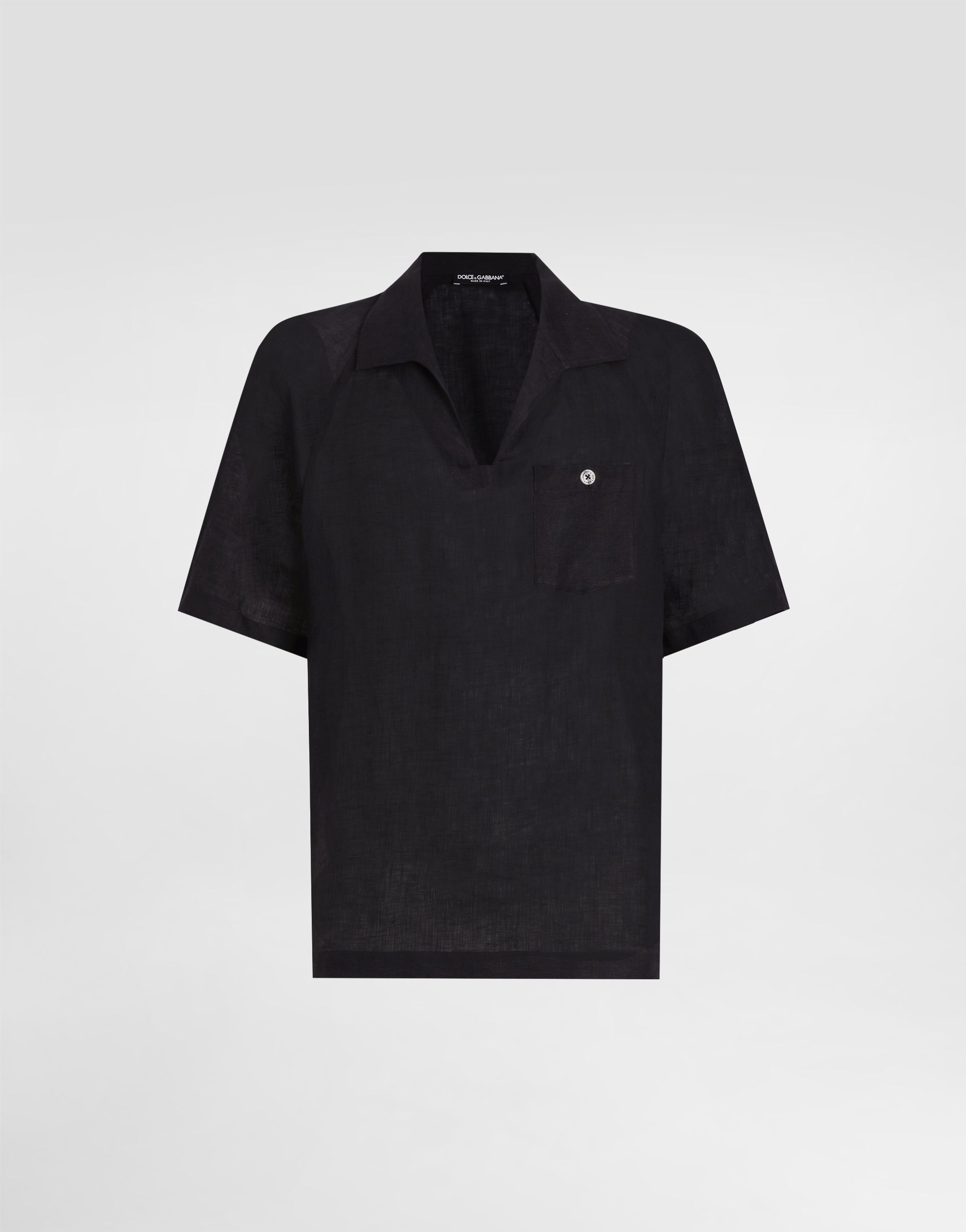 ブラックのメンズ Cotton T-shirt with DG logo print