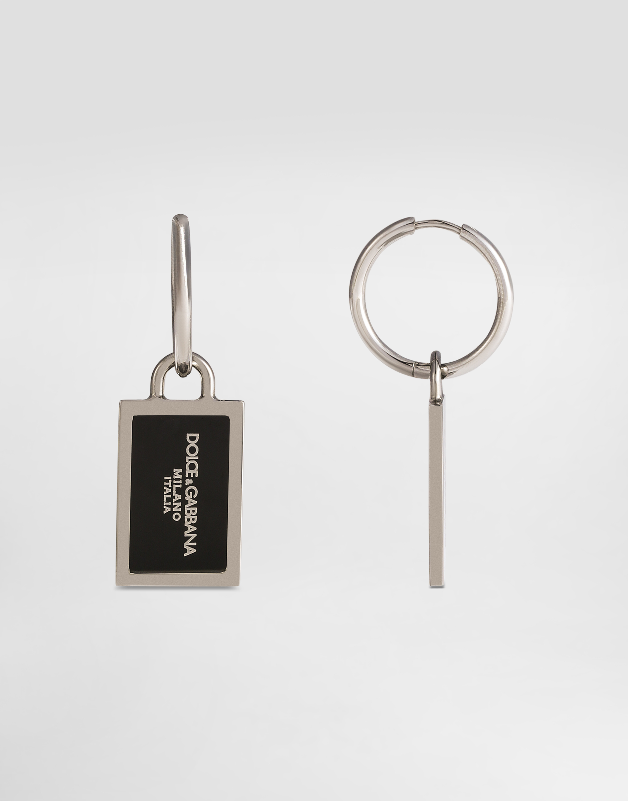 Dolce & Gabbana Logo Earrings In レッド
