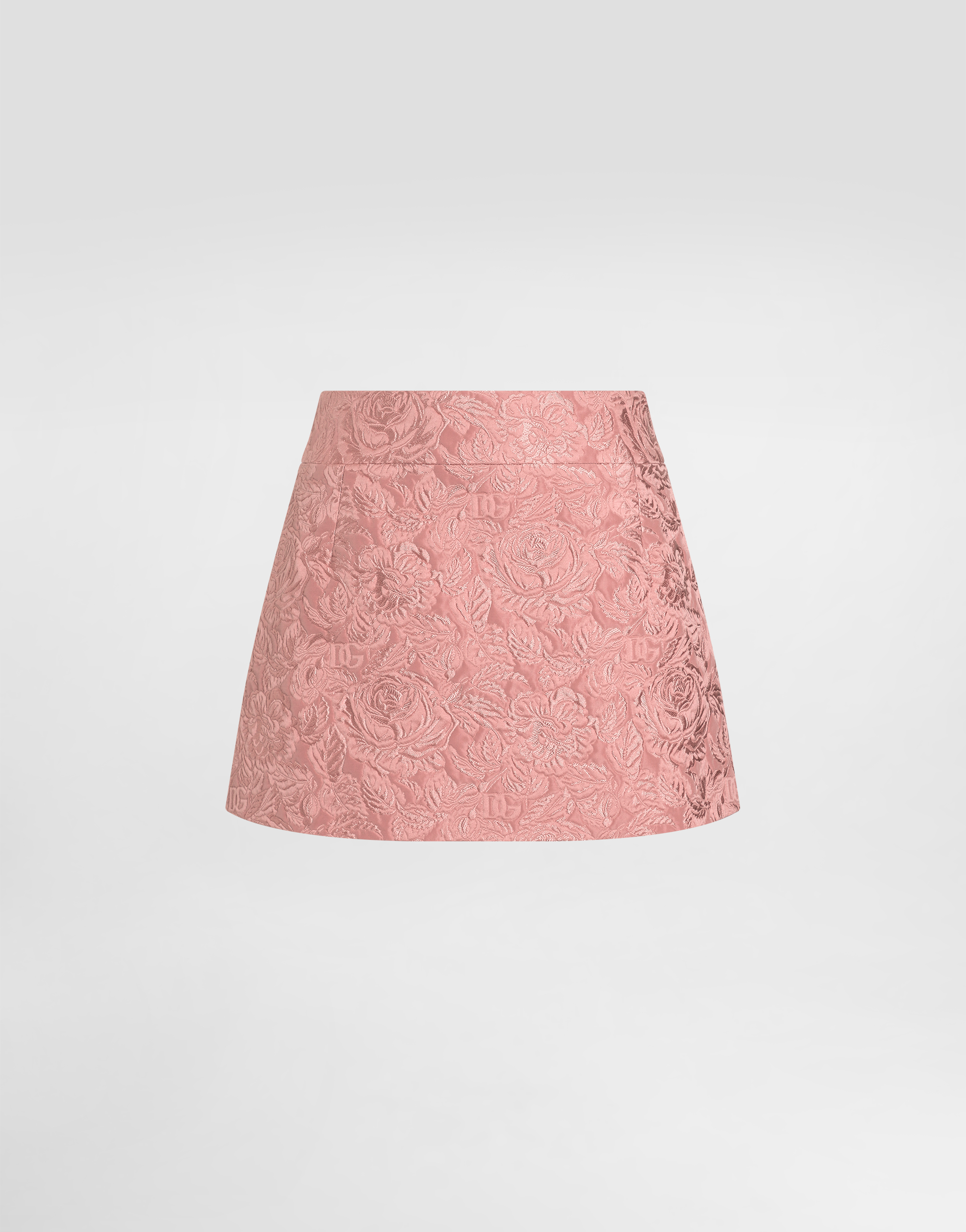 Dolce & Gabbana Floral Matelassé Jacquard Miniskirt - Woman Skirts Multicolor