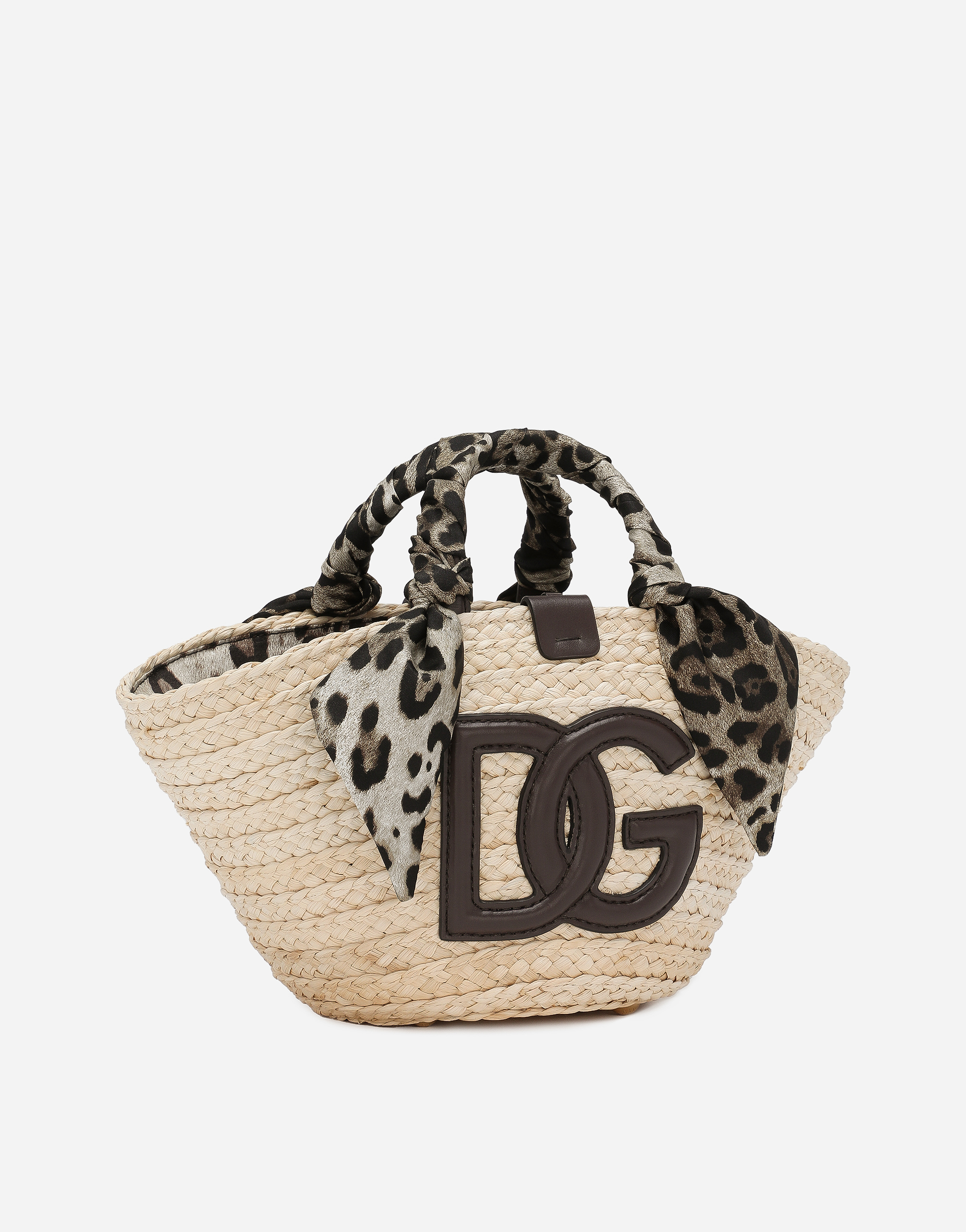 Dolce & Gabbana Kendra Logo-patch Tote Bag In Brown