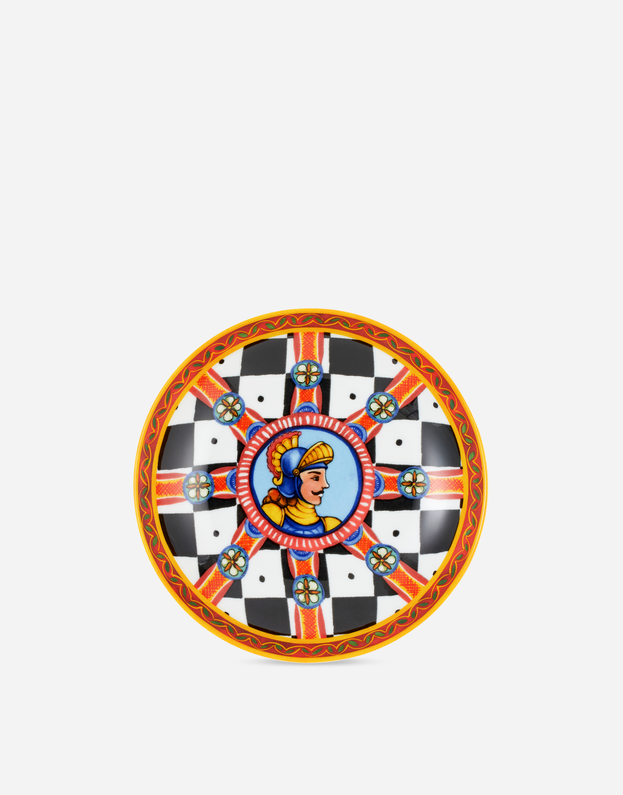 Dolce & Gabbana Set 2 Porcelain Soup Plates In Multicolor