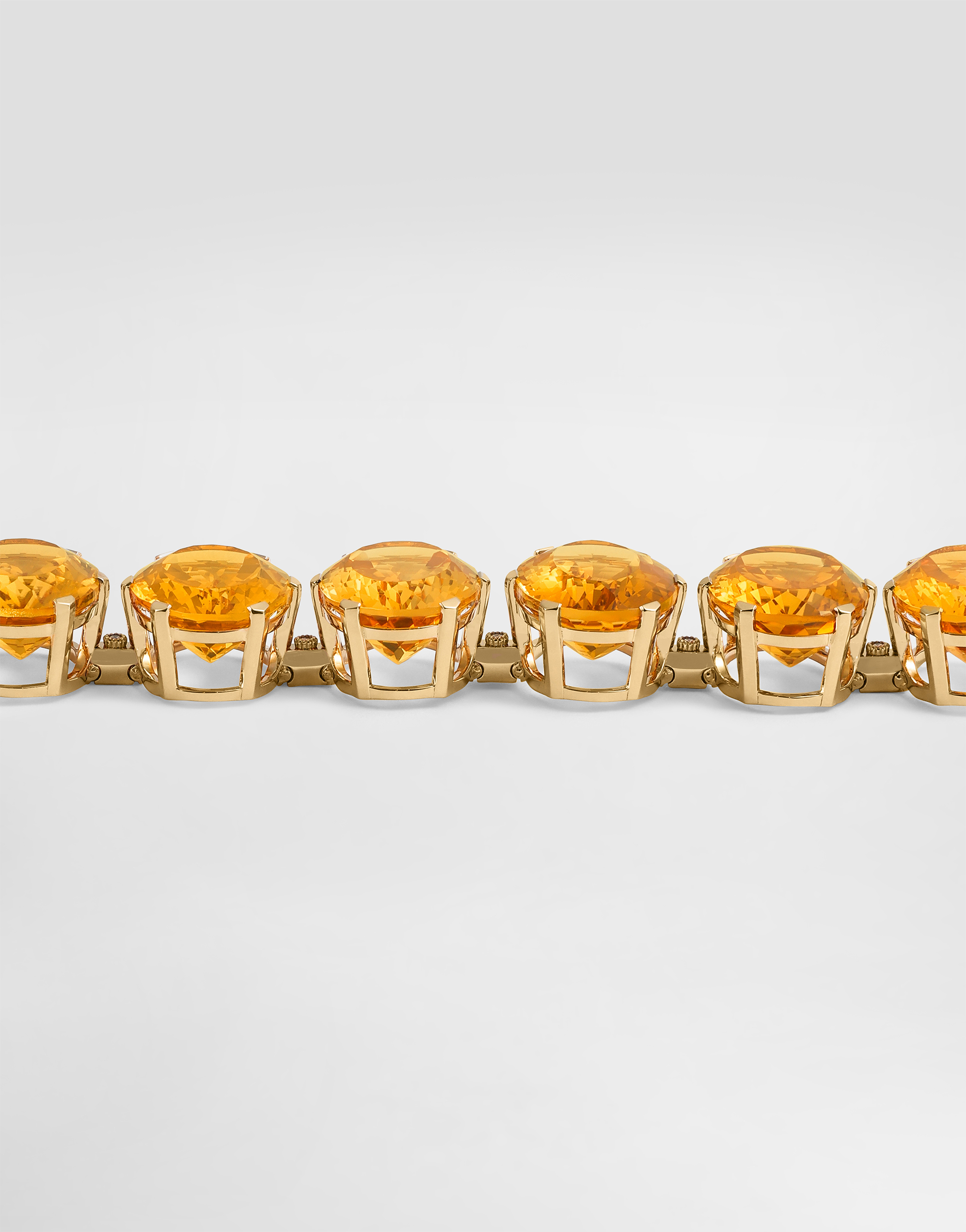  Dolce & Gabbana Dolce & Gabbana Anna Bracelet In 18-carat Yellow Gold With Citrines And Diamonds - Woman Bracelets Gold Onesize 