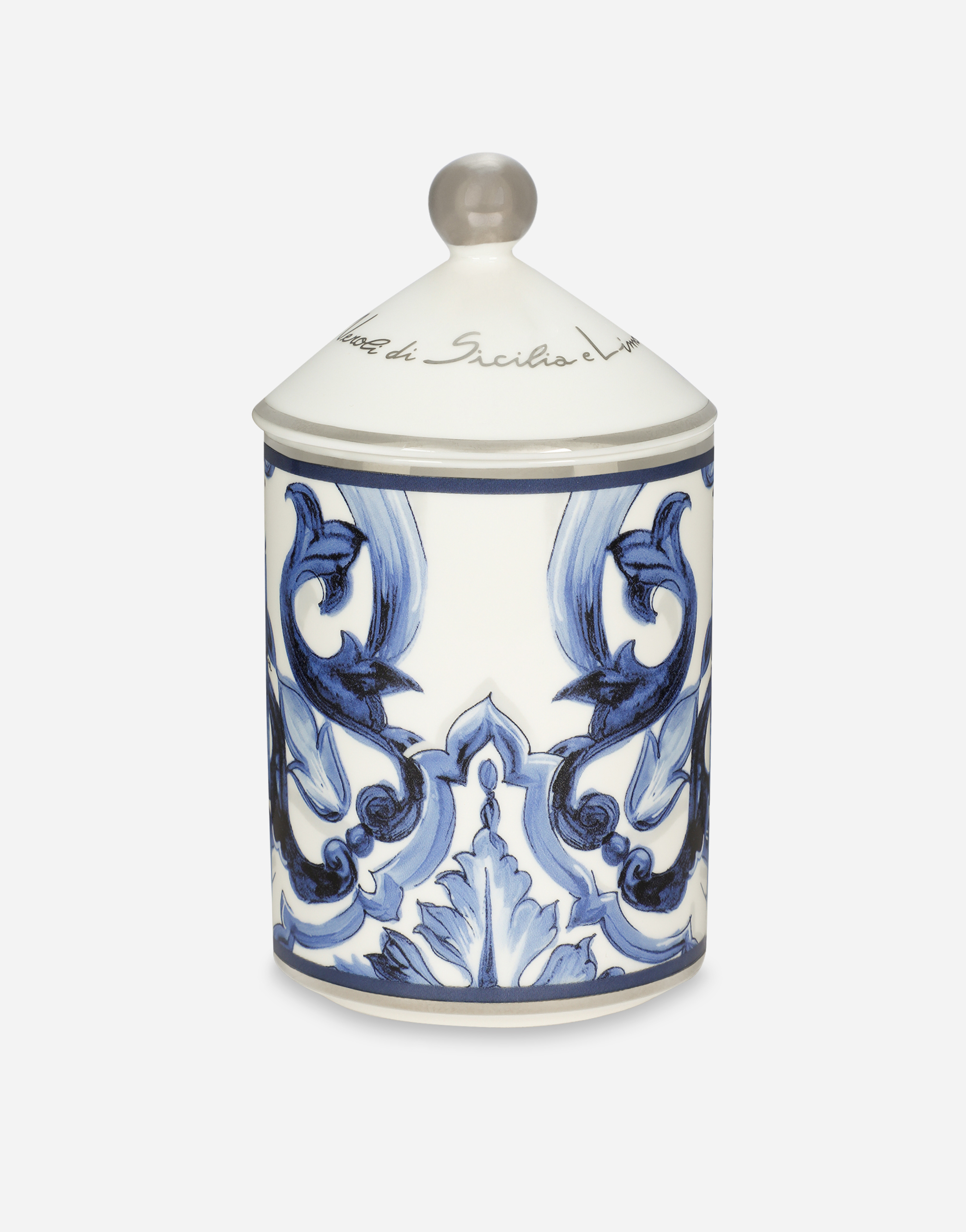 Dolce & Gabbana Porcelain Scented Candle – Sicilian Neroli And Lemon In Multicolor