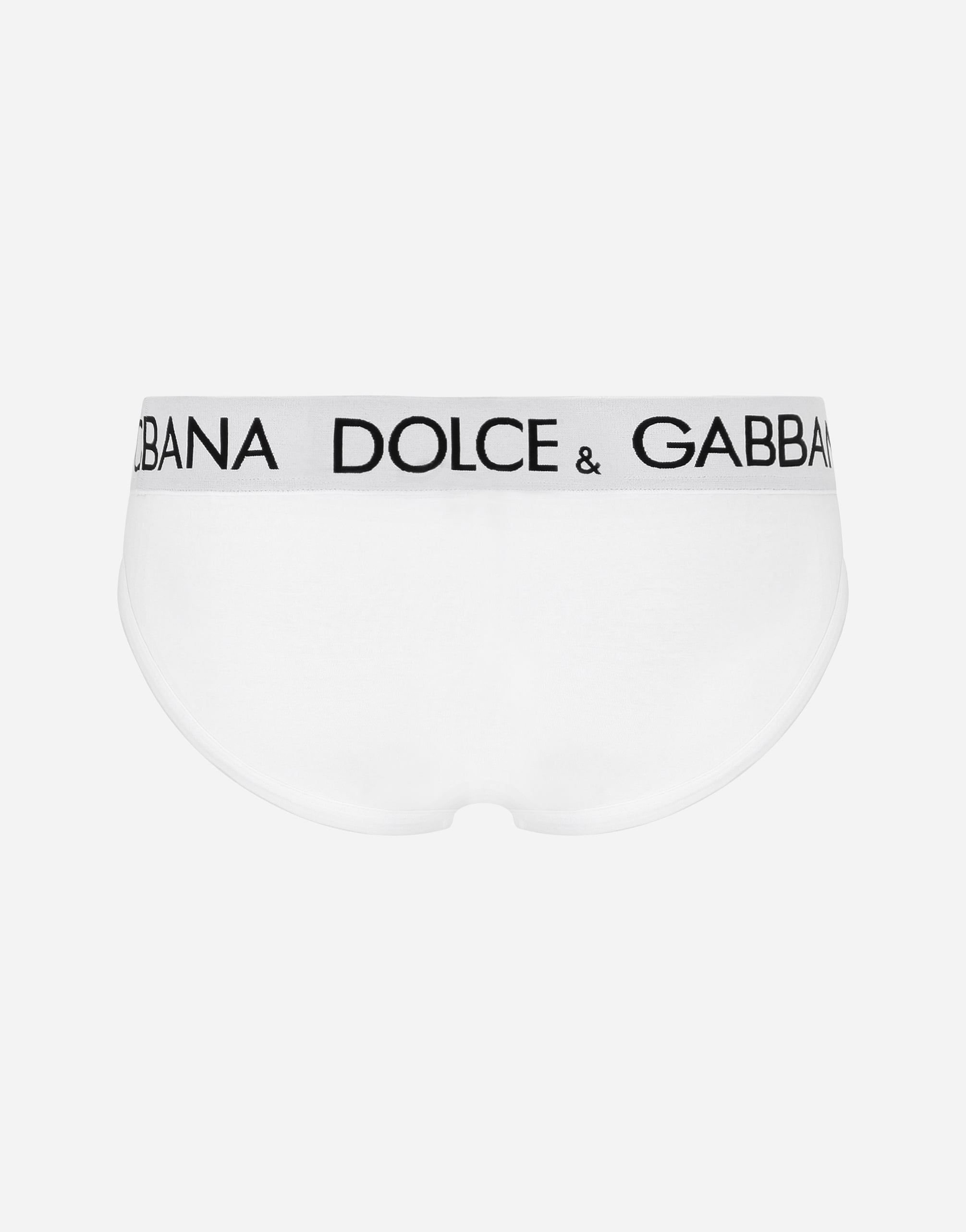  Dolce & Gabbana Midi-slip Bi-elastische Baumwolle - Mann Unterwäsche Und Loungewear Wei� Baumwolle 3 