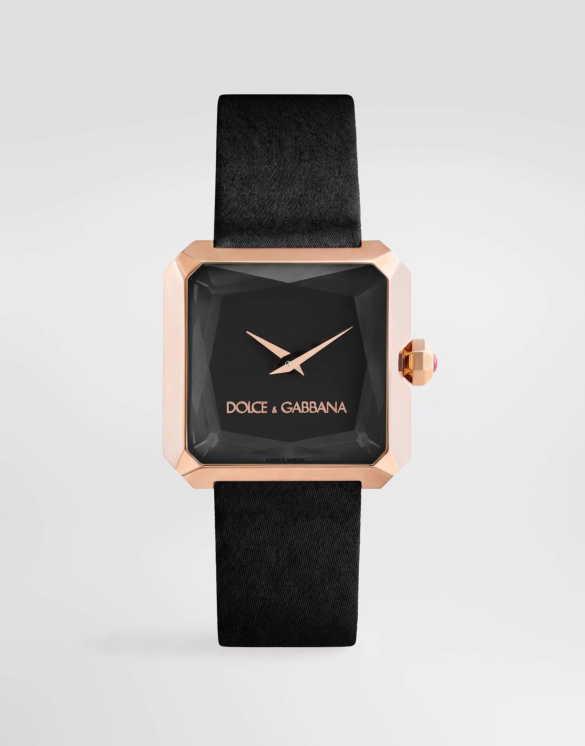 Sofia Red Gold Watch Black