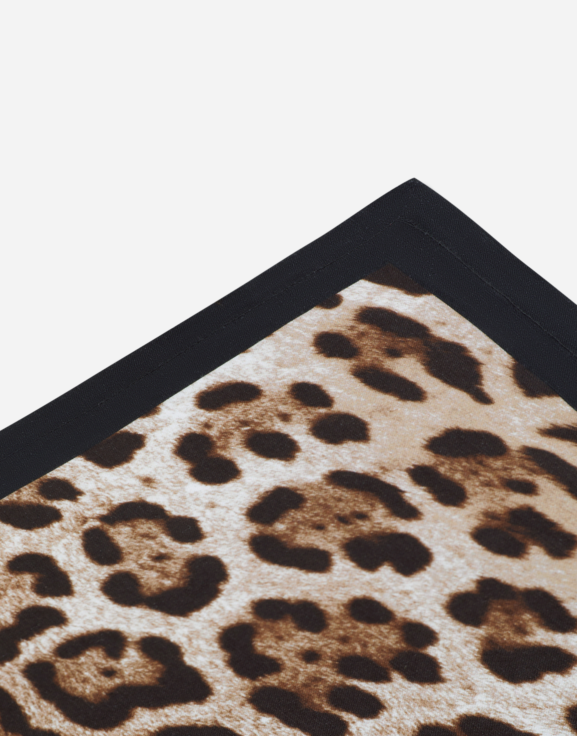 Dolce & Gabbana Set Of 2 Linen Napkins In Multicolor