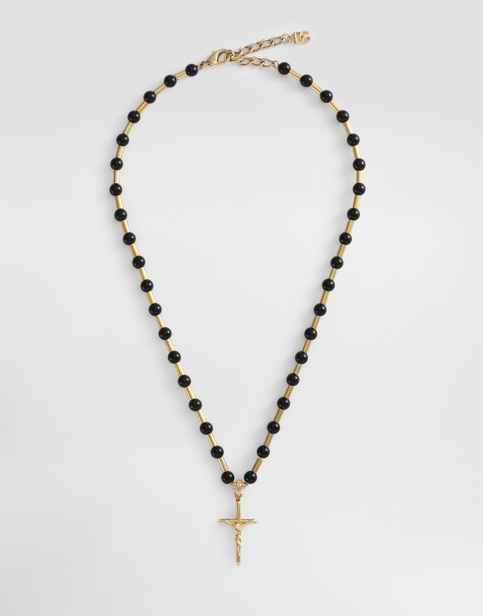Dolce & Gabbana Metal Necklace With Logo In Multicolor