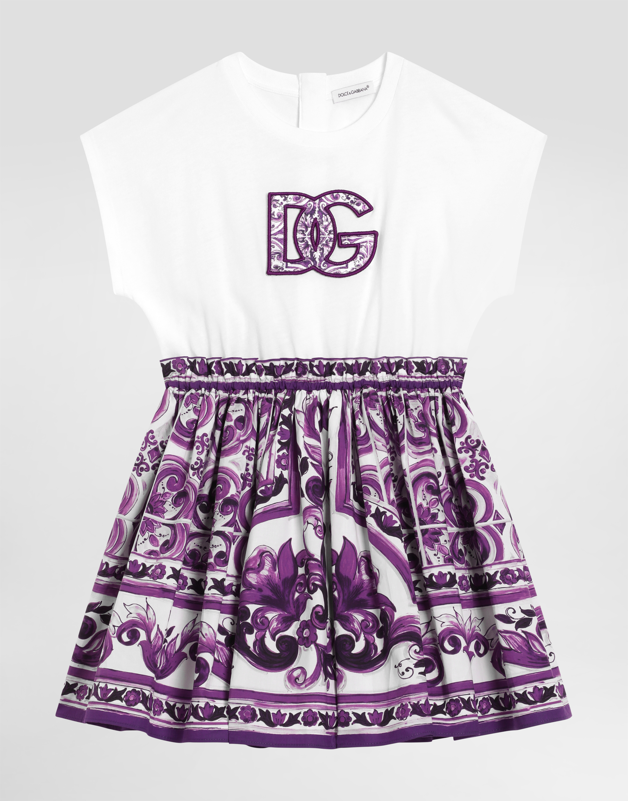 Dolce & Gabbana Majolica-print Short-sleeved Dress
