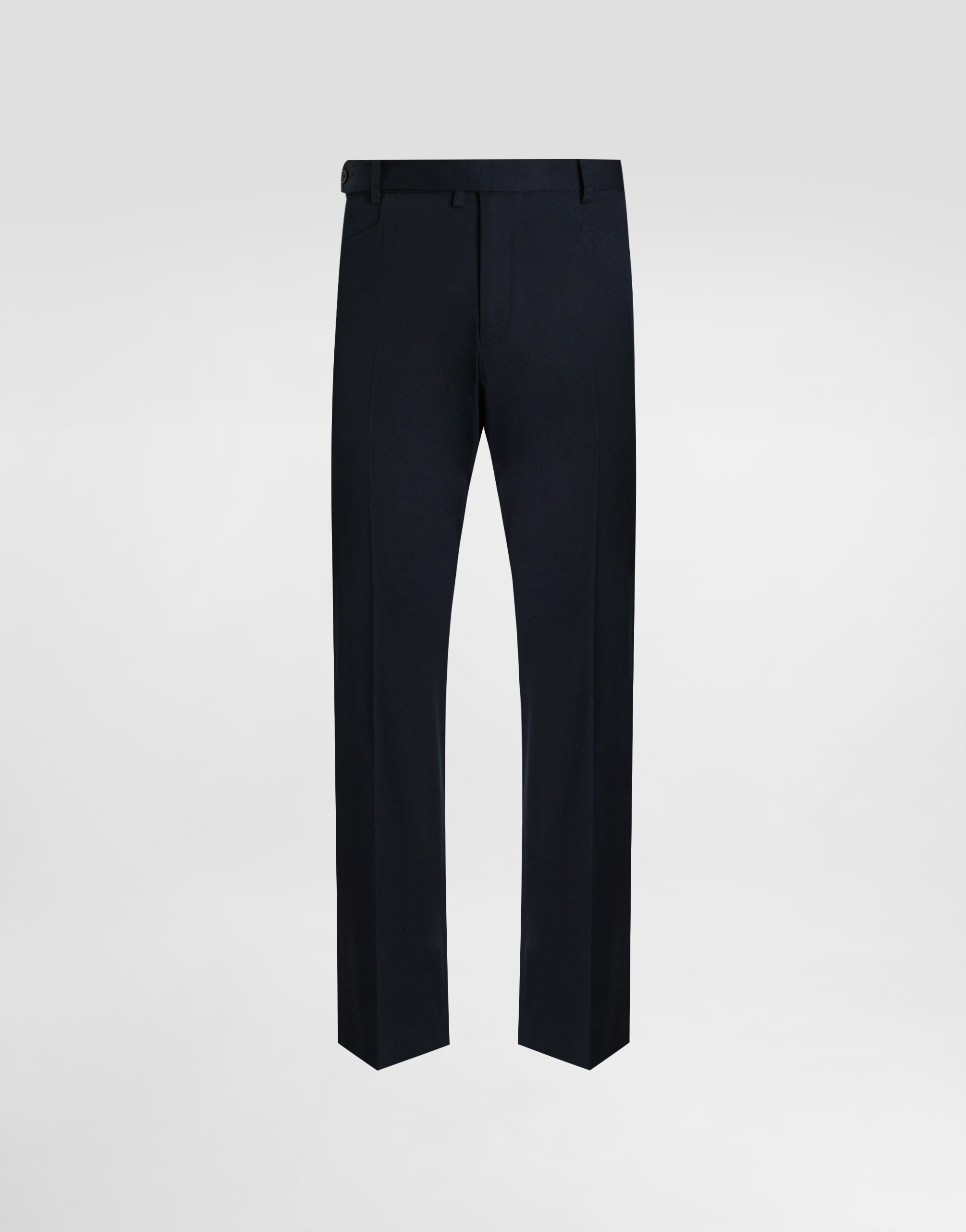 Dolce & Gabbana Cotton Gabardine Cargo Trousers - Man Pants And Shorts Blue