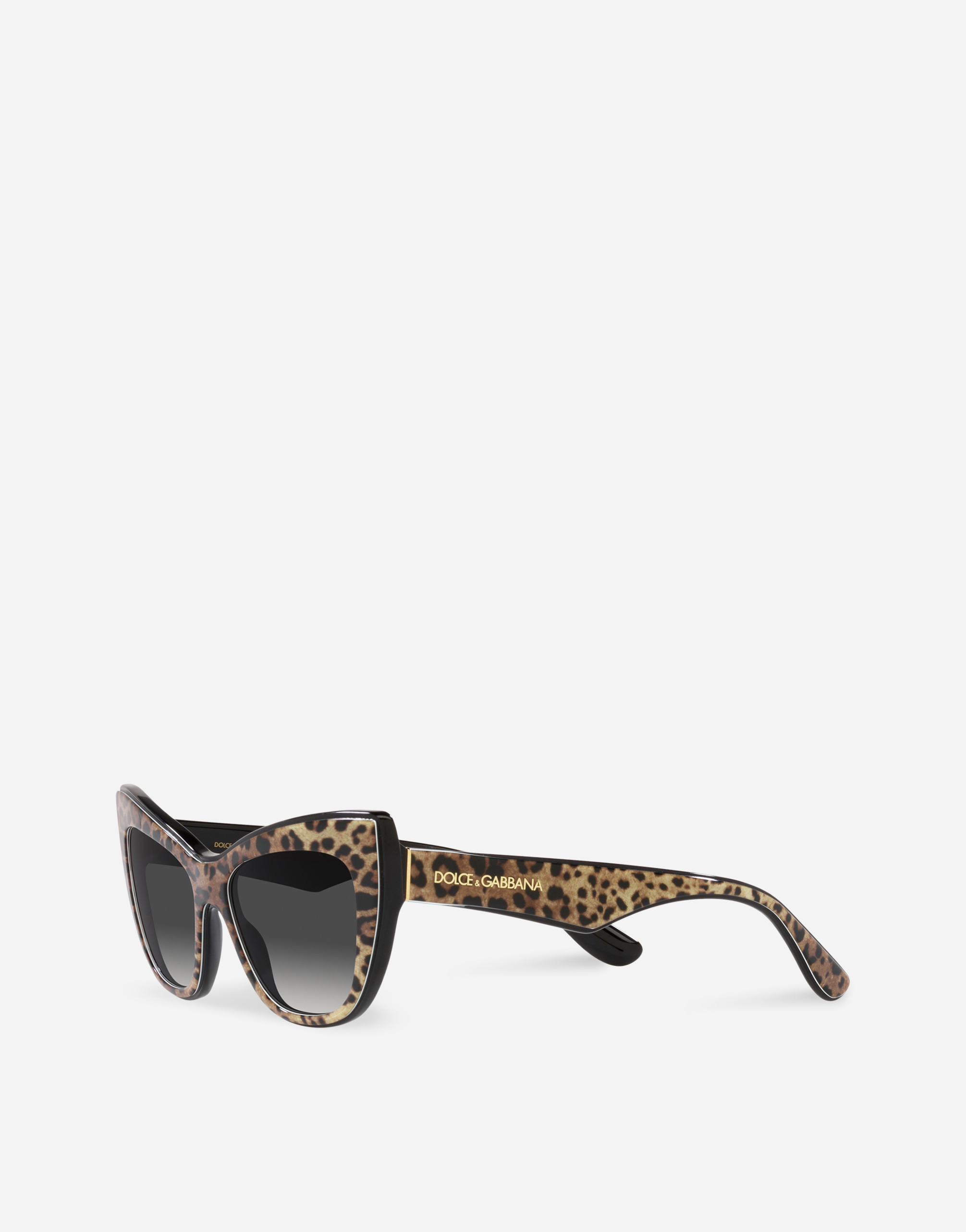 Shop Dolce & Gabbana New Print Sunglasses In Leo Print