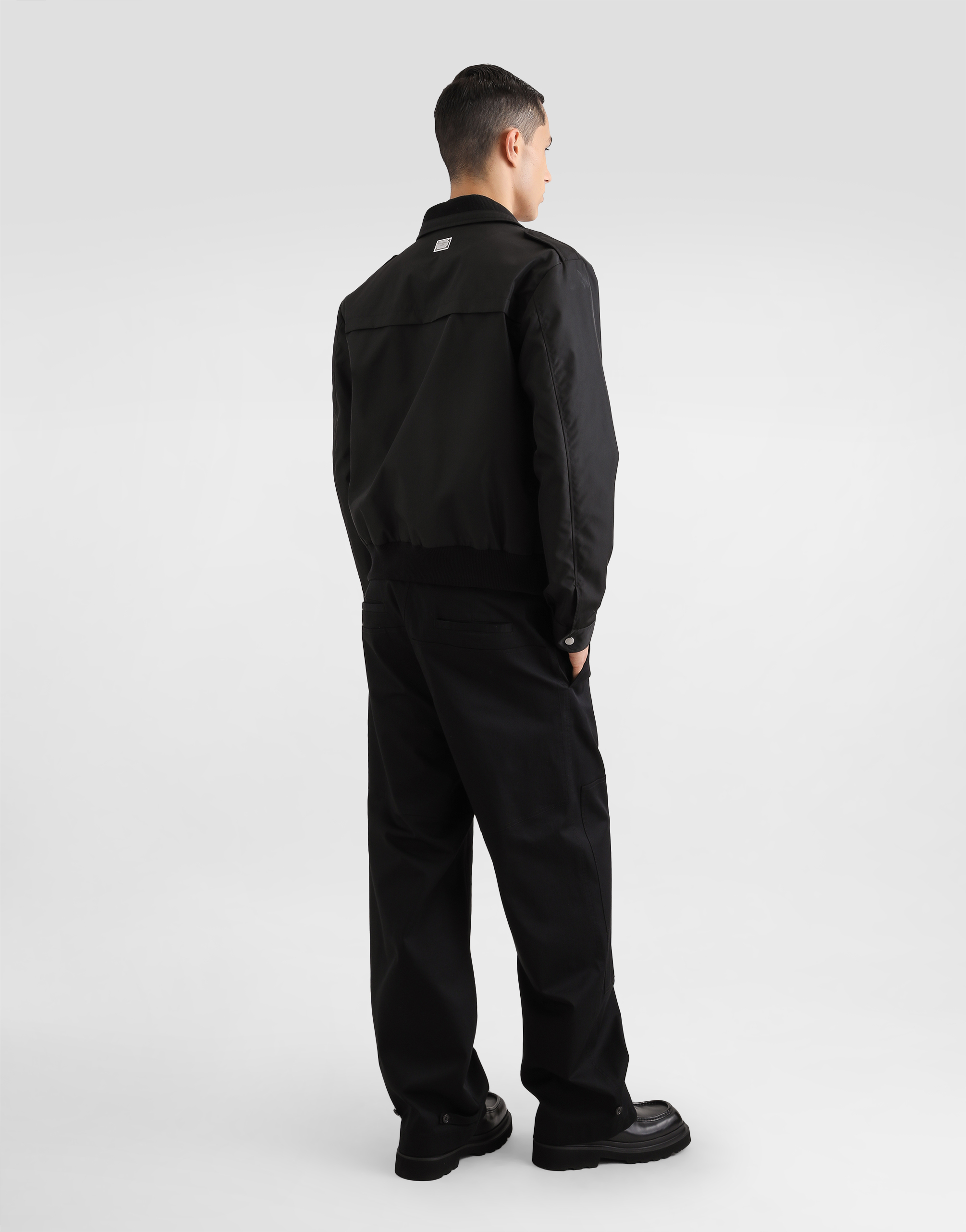 Dolce & Gabbana Canvas Bomber Jacket With Tag In Black