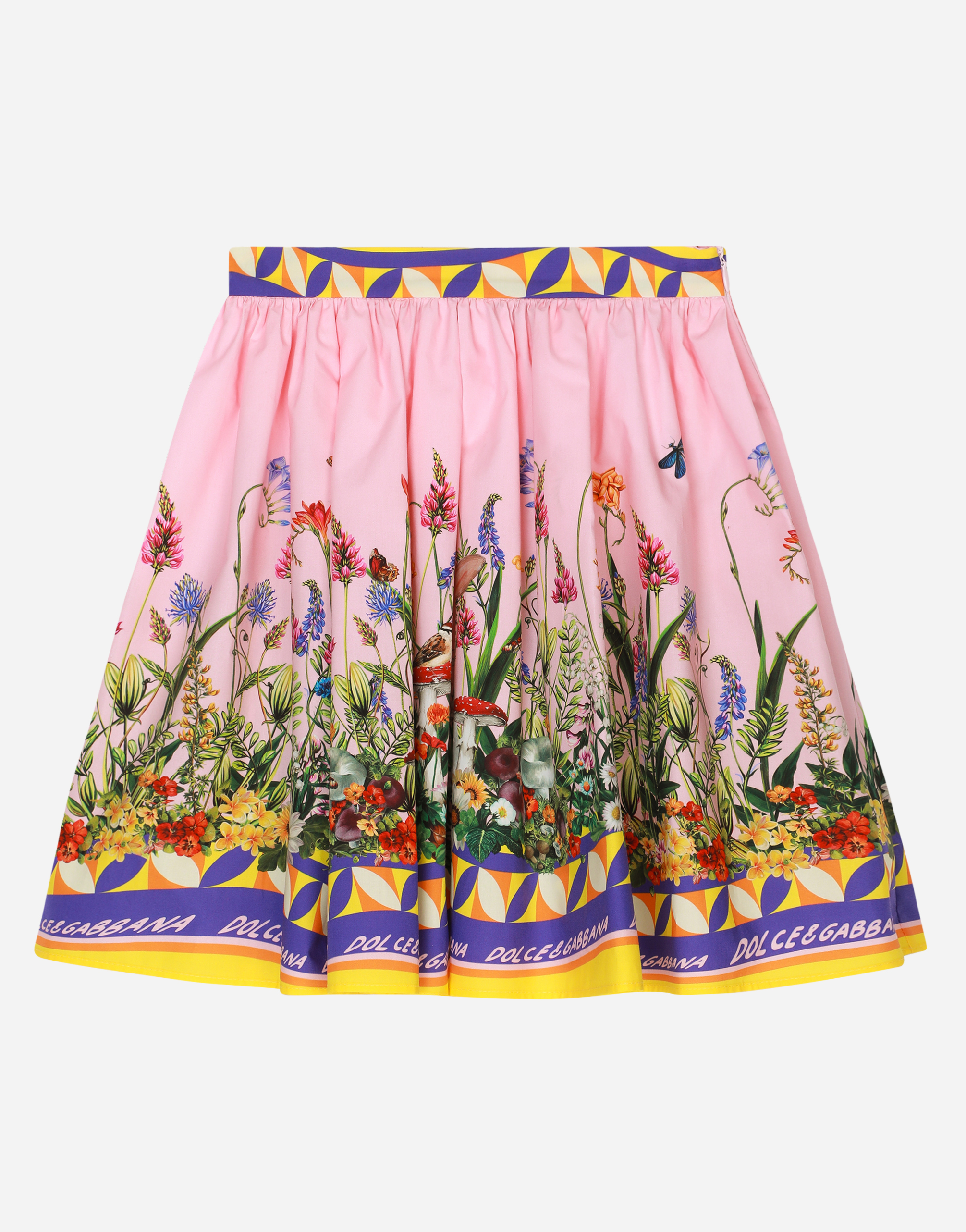 Dolce & Gabbana フラワー ミディスカート マルチカラー Dolce & Gabbana フラワー ミディスカート マルチカラー