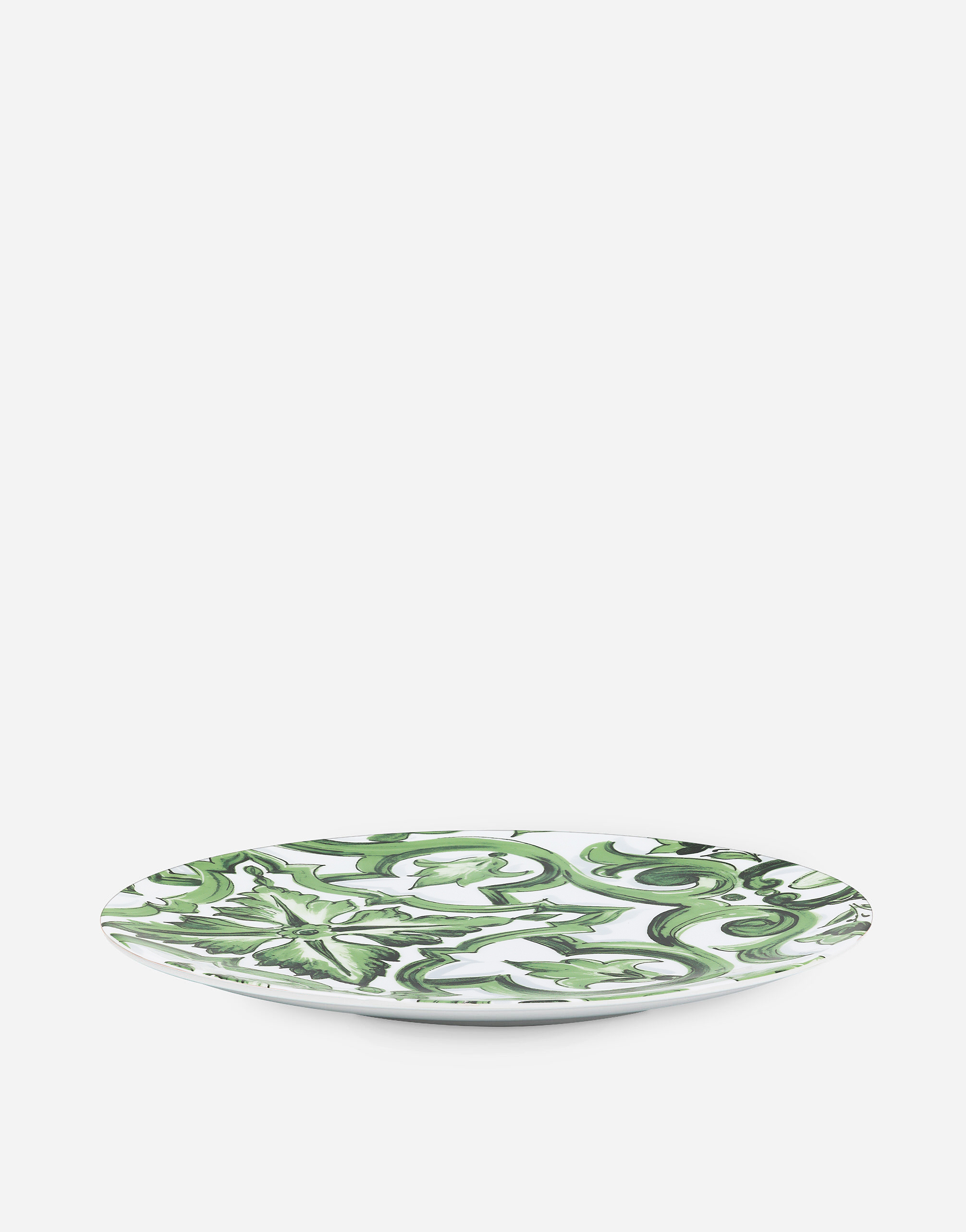 Dolce & Gabbana Porcelain Charger Plate In Multicolor