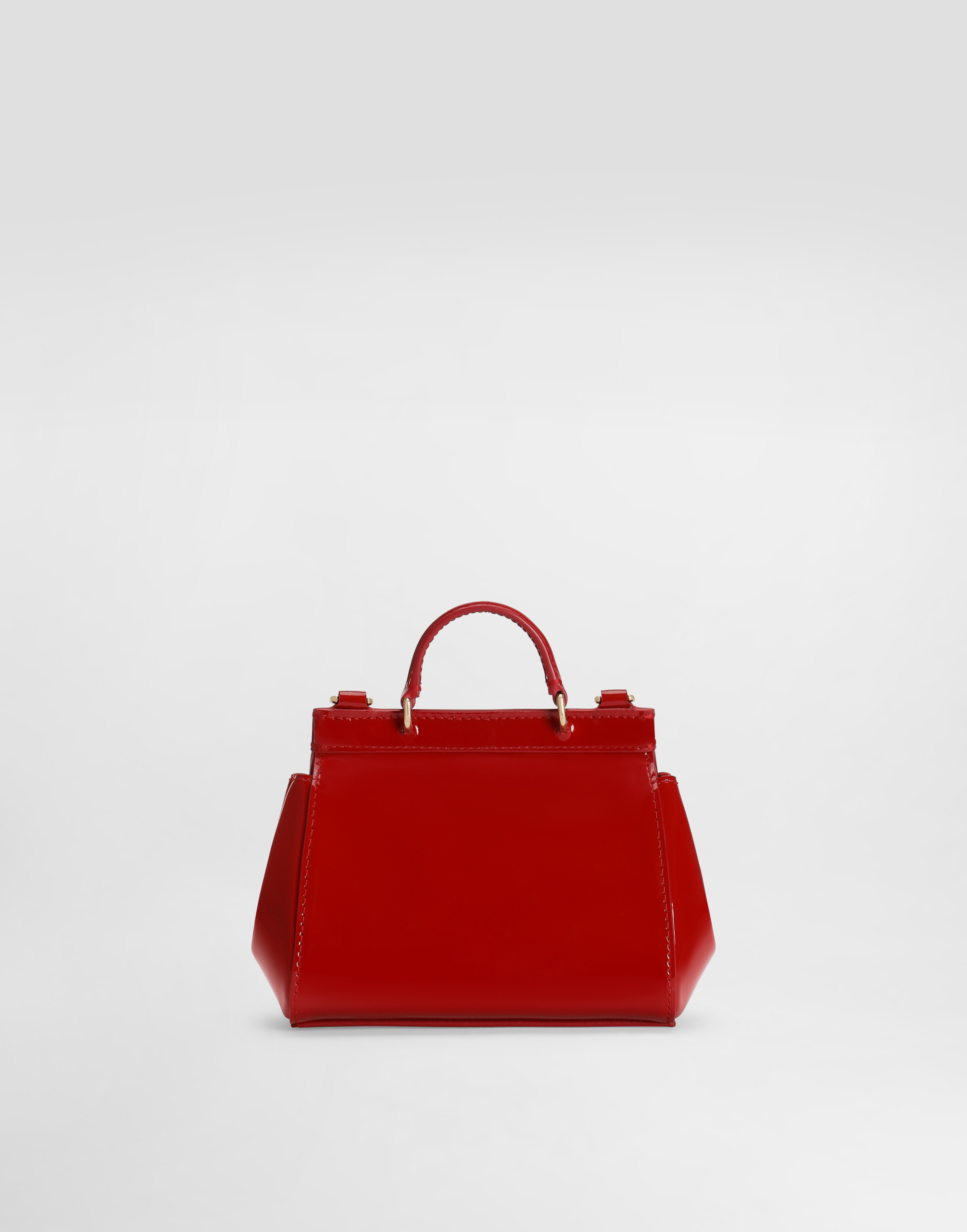  Dolce & Gabbana Mini-tasche Sicily Aus Lackleder - Frau Accessoires Rot Leder Onesize 