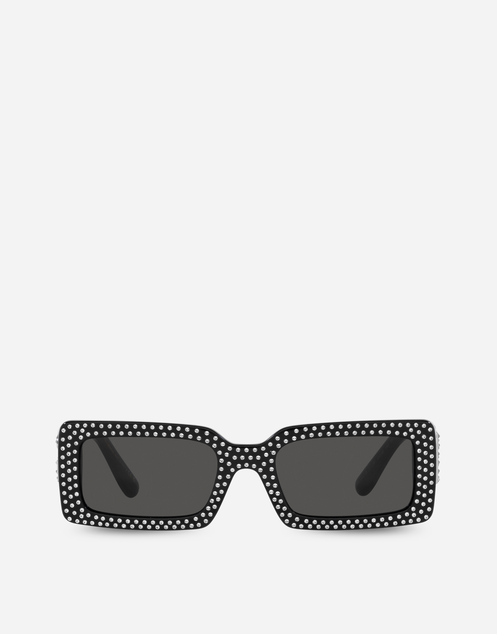 Dolce & Gabbana Dg Crystal Sunglasses In Black