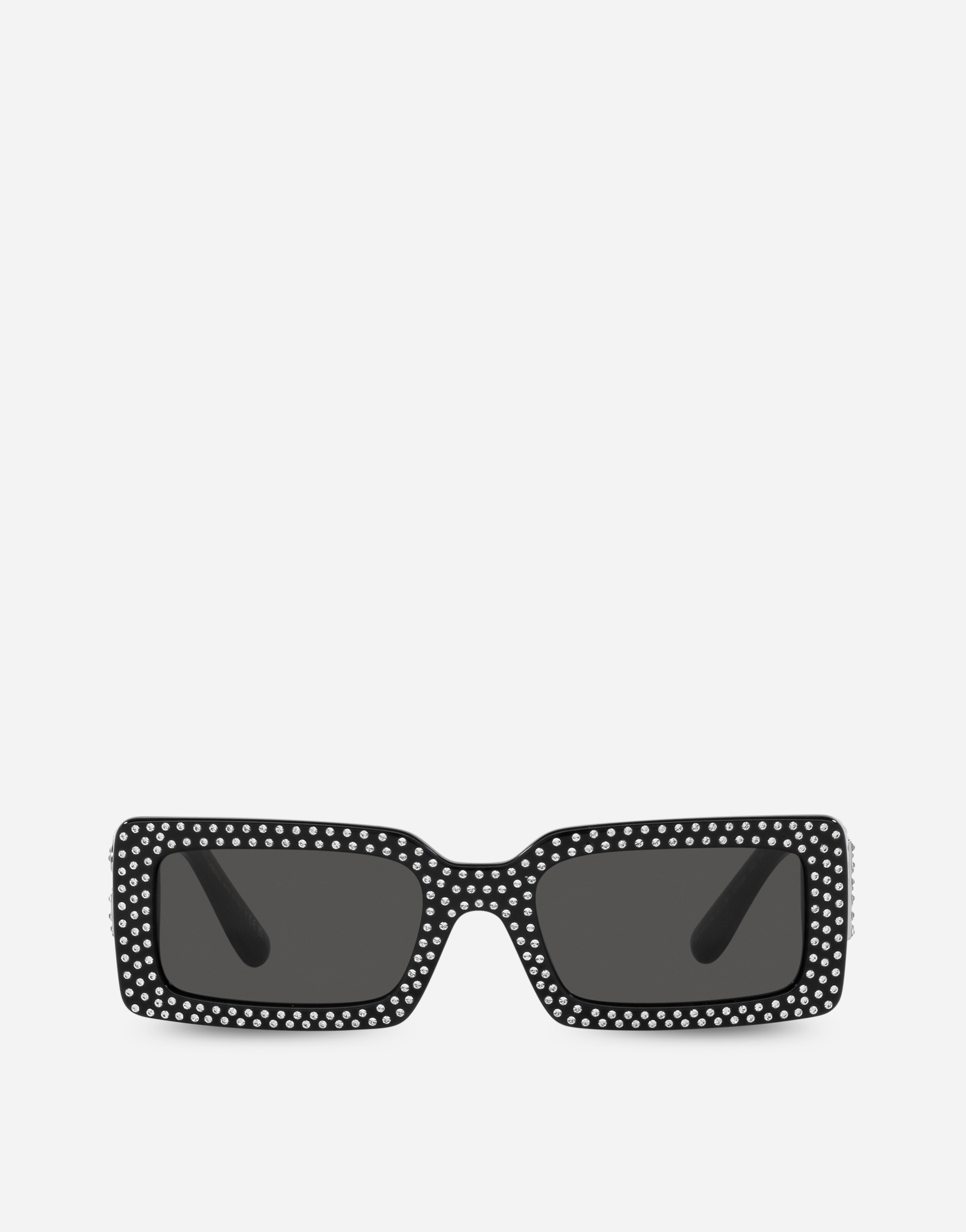 Dolce & Gabbana Geometric Frame Sunglasses In Black