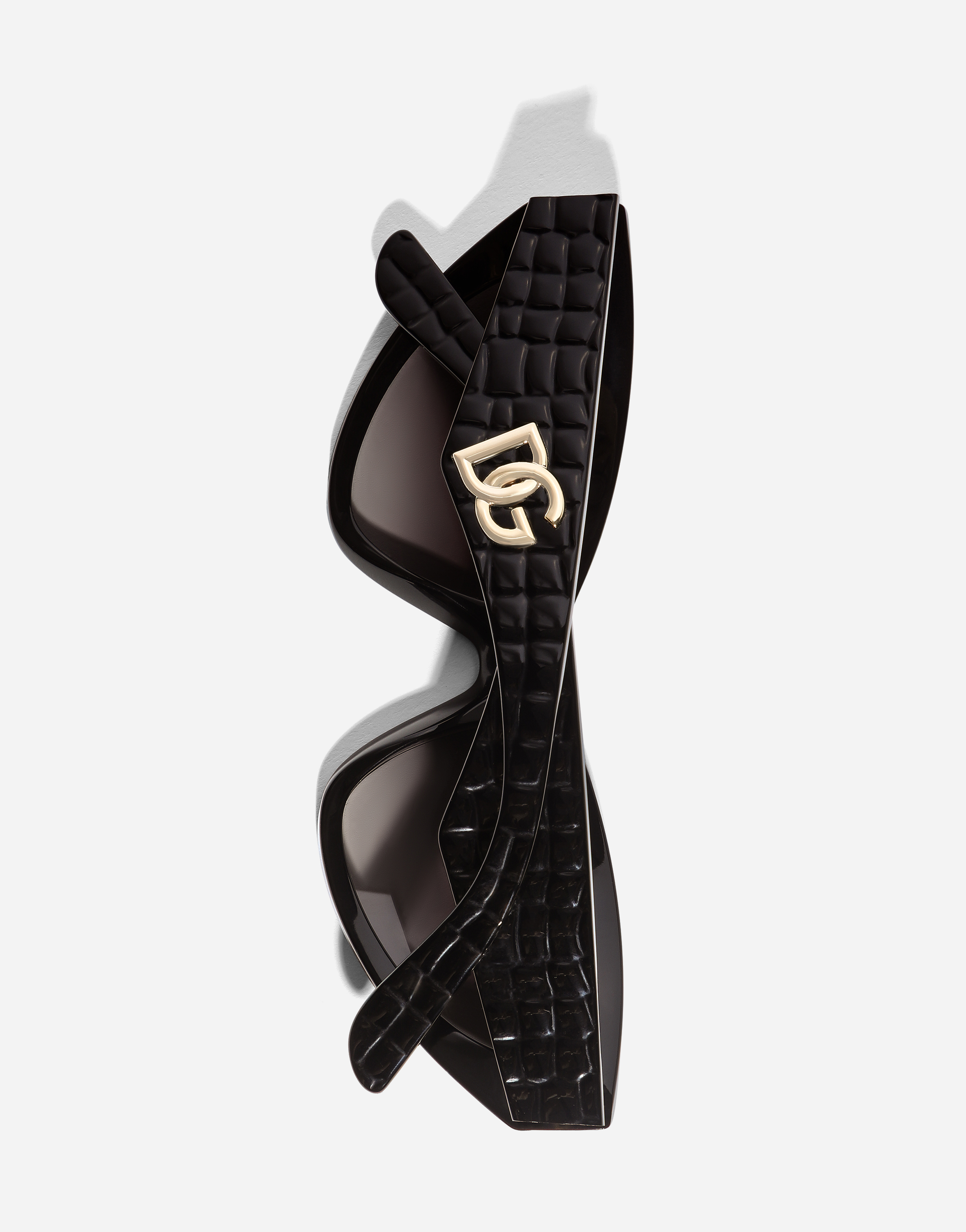 Dolce & Gabbana Dg Crossed Sunglasses In Black