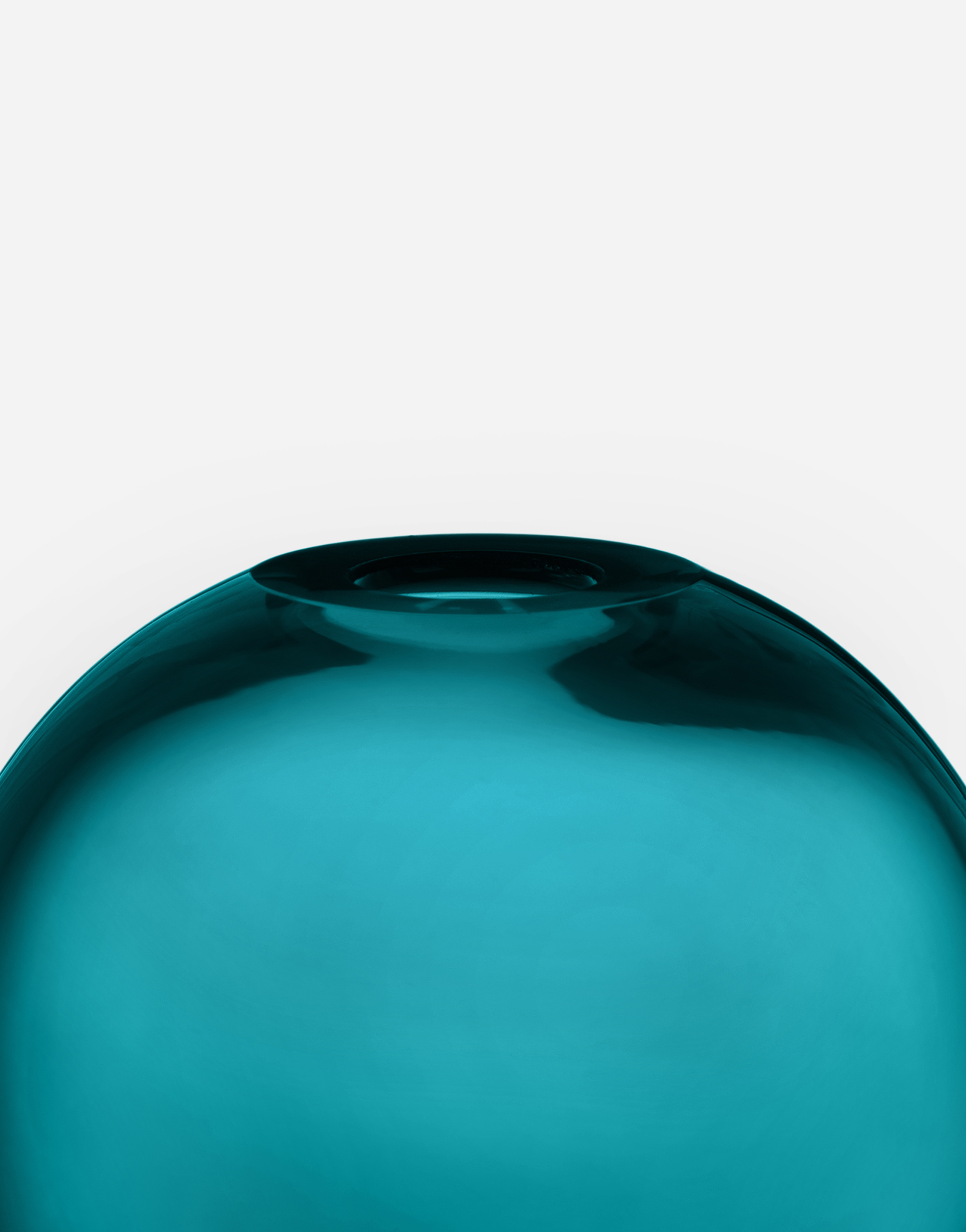 Dolce & Gabbana Small Vase In Transparent Murano Glass In Multicolor