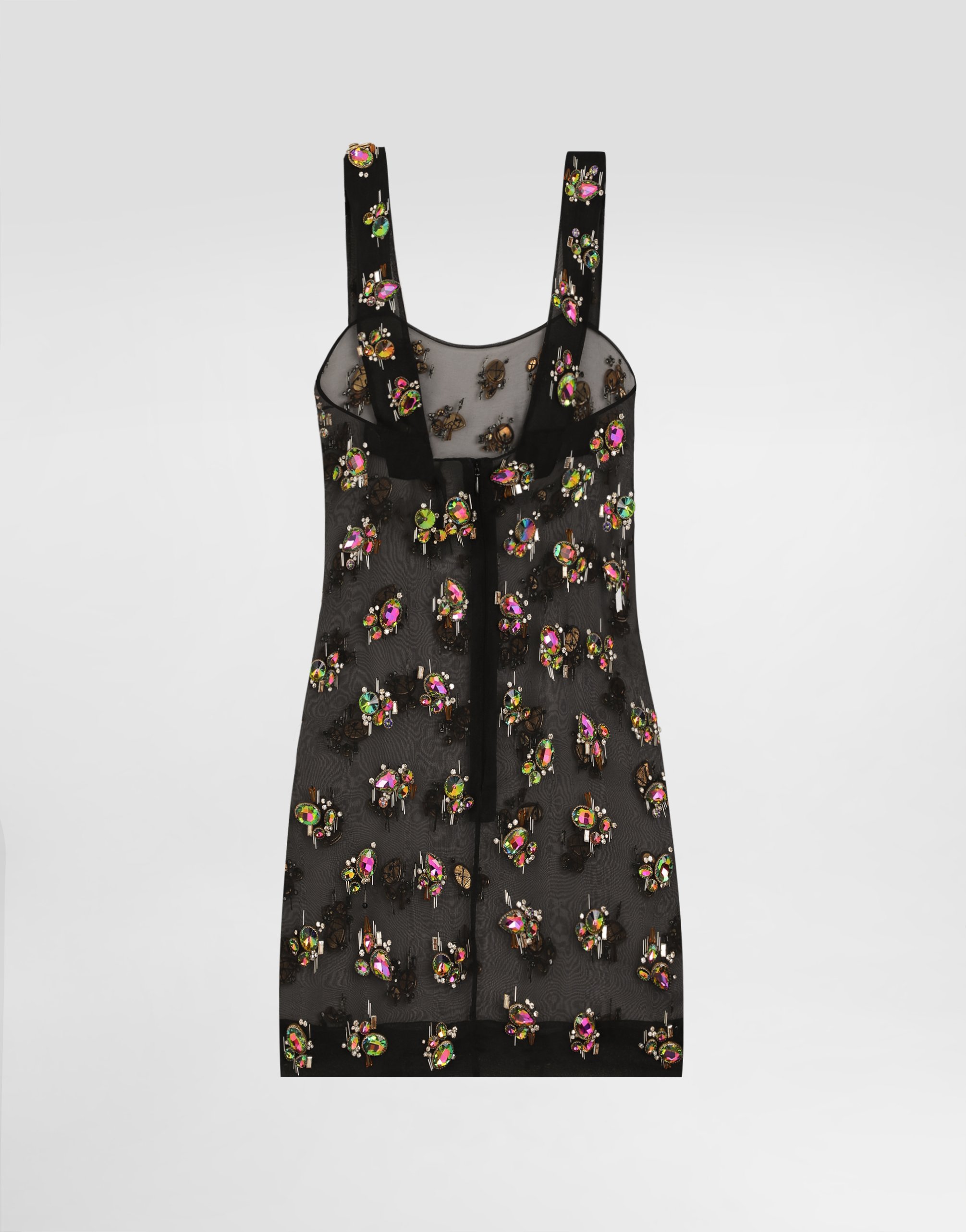 Organza dress with embroidery