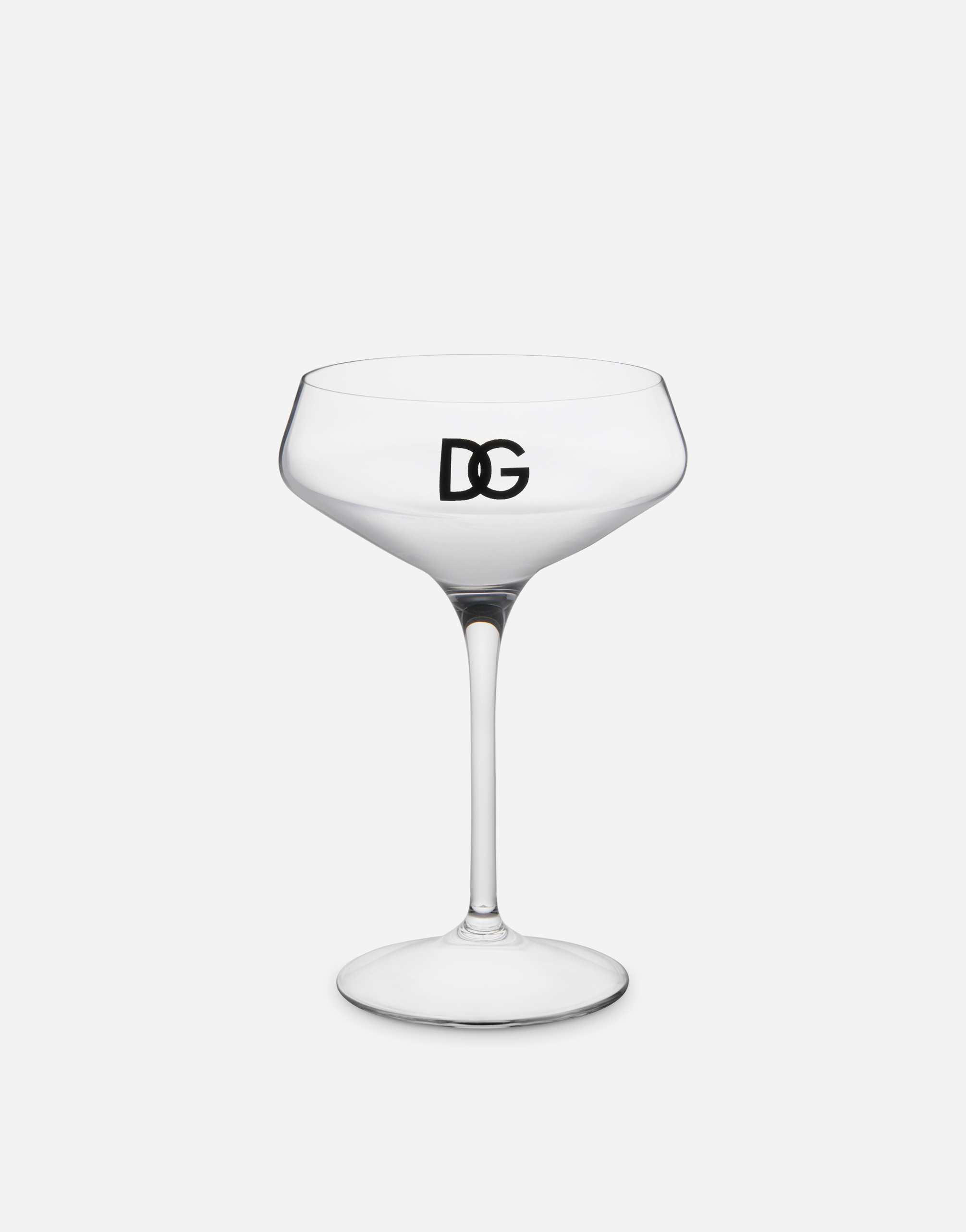 Dolce & Gabbana Set 2 Champagne Glasses In Multicolor