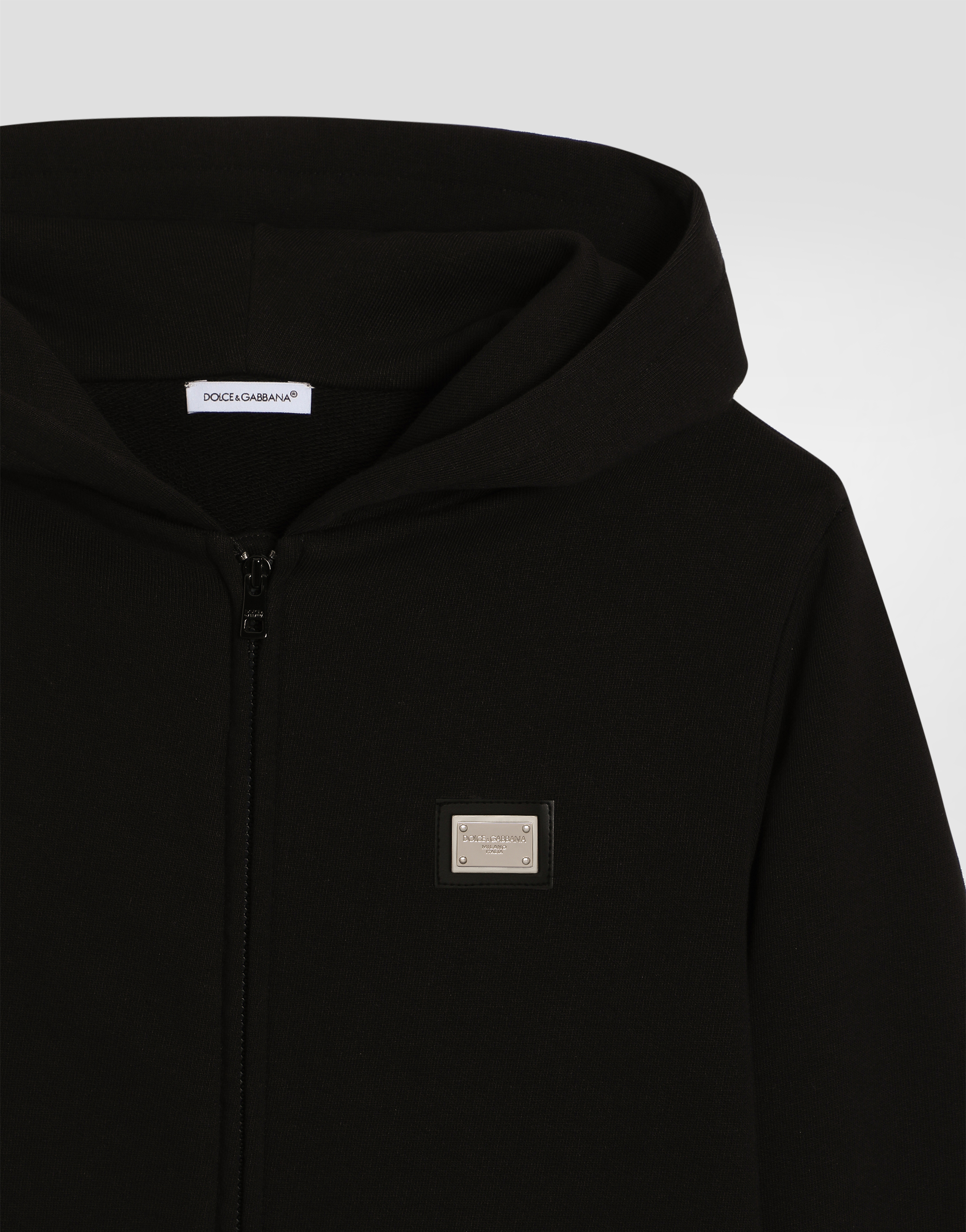 Dolce & Gabbana Bandanna-print Hoodie In Noir