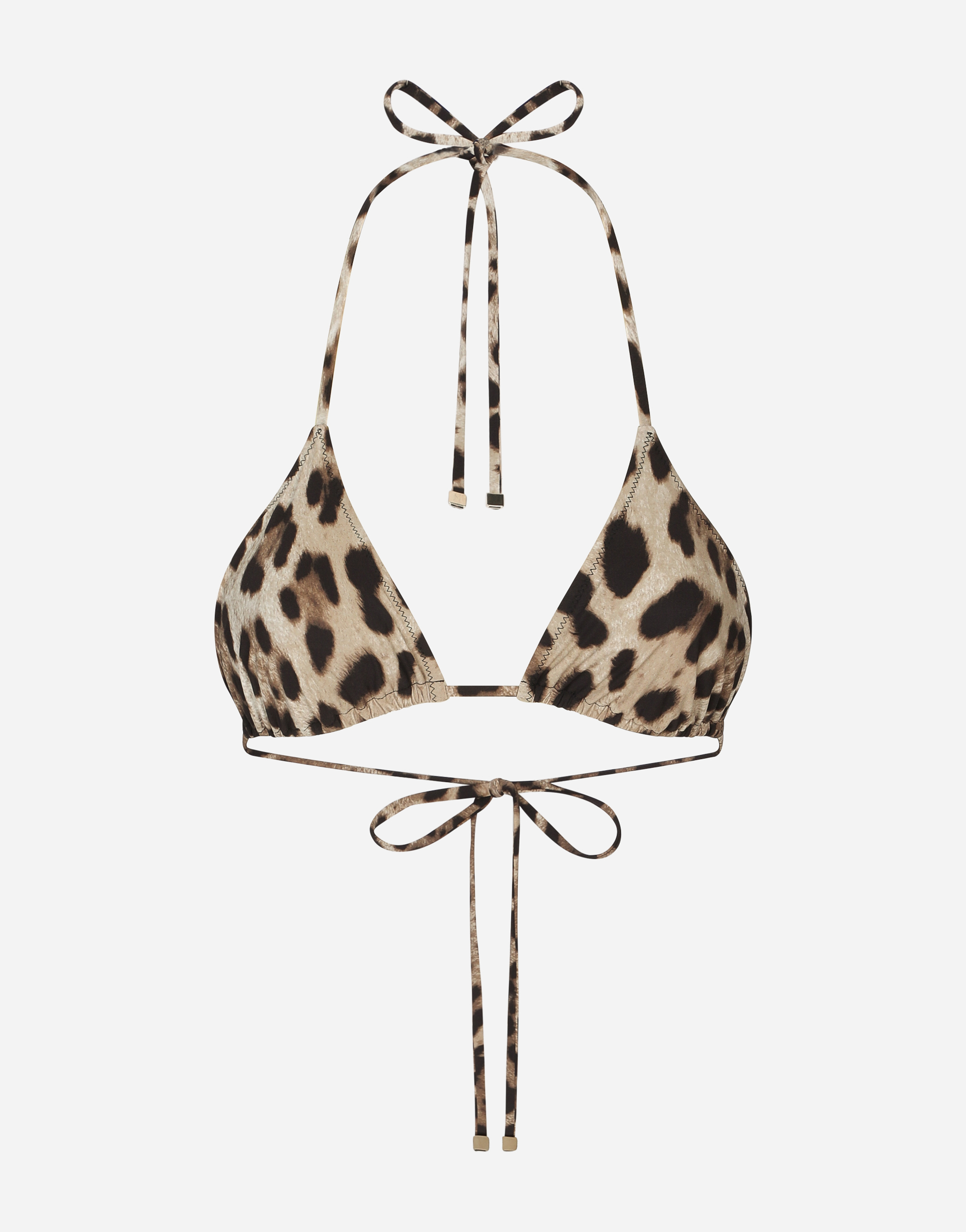 Dolce & Gabbana Triangolo Scorrevole - Woman Swimwear Animal Print Jersey 1