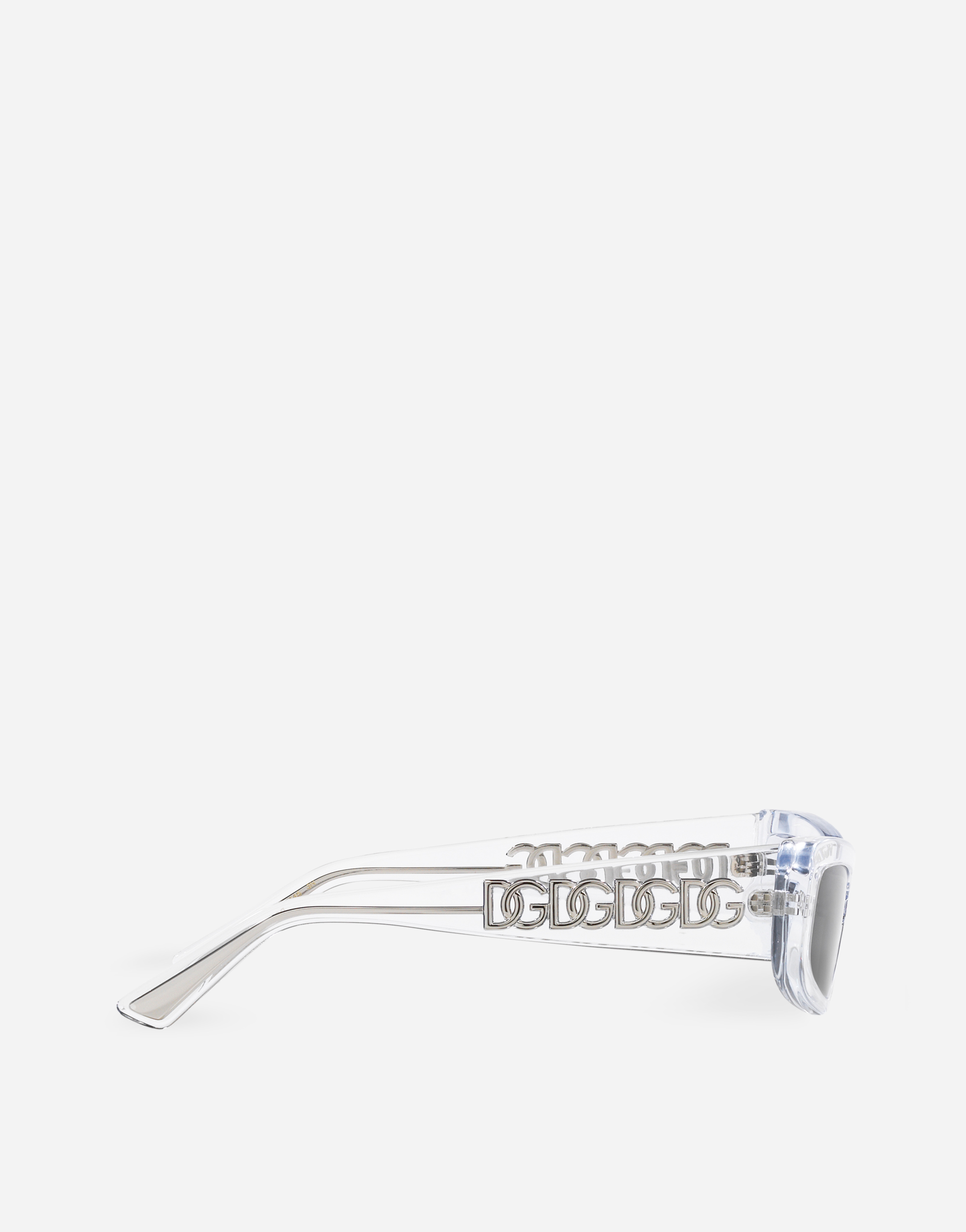 Shop Dolce & Gabbana Dg Essentials Sunglasses In White