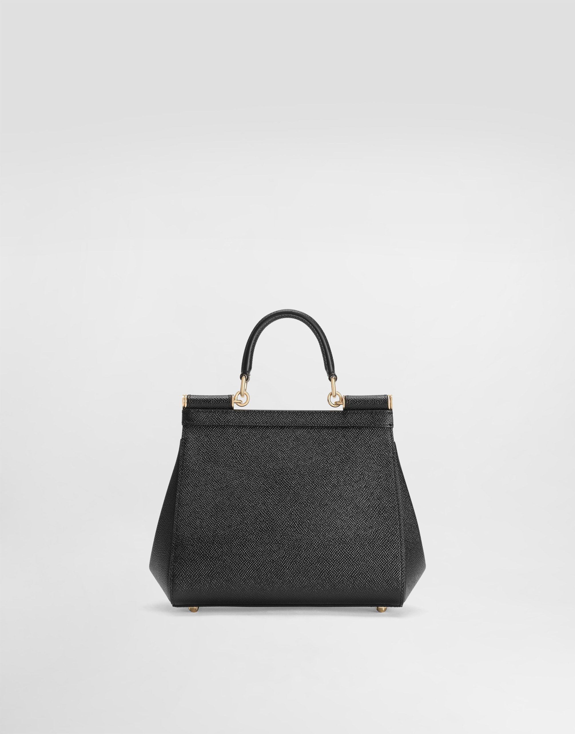 Dolce & Gabbana Stylish Black Top-handle Handbag For Women In Black