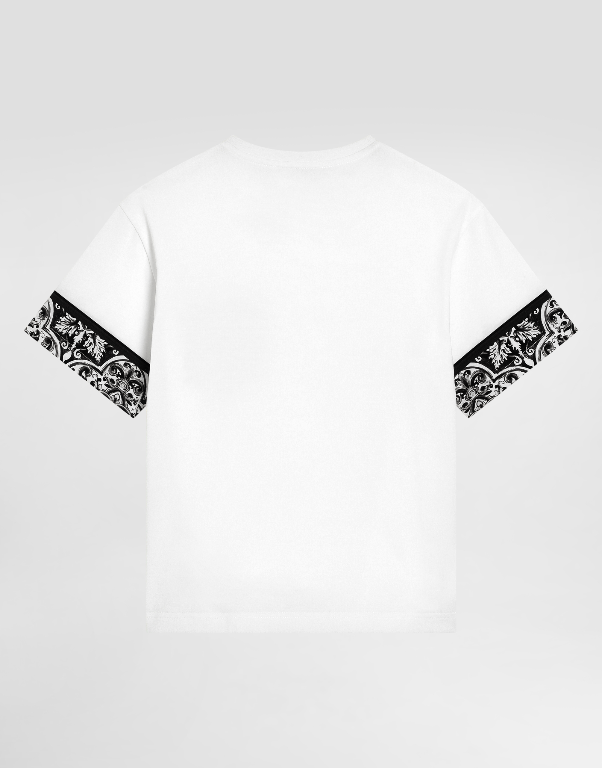  Dolce & Gabbana T-shirt En Jersey à Imprimé Majoliques - Homme T-shirts Et Sweat-shirts Multicolore 6 Years 