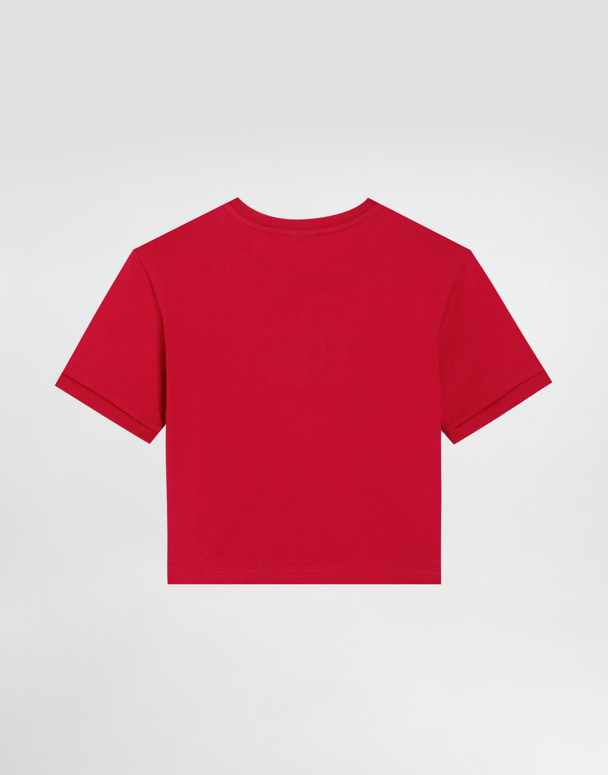 Jersey T-shirt with rhinestone logo