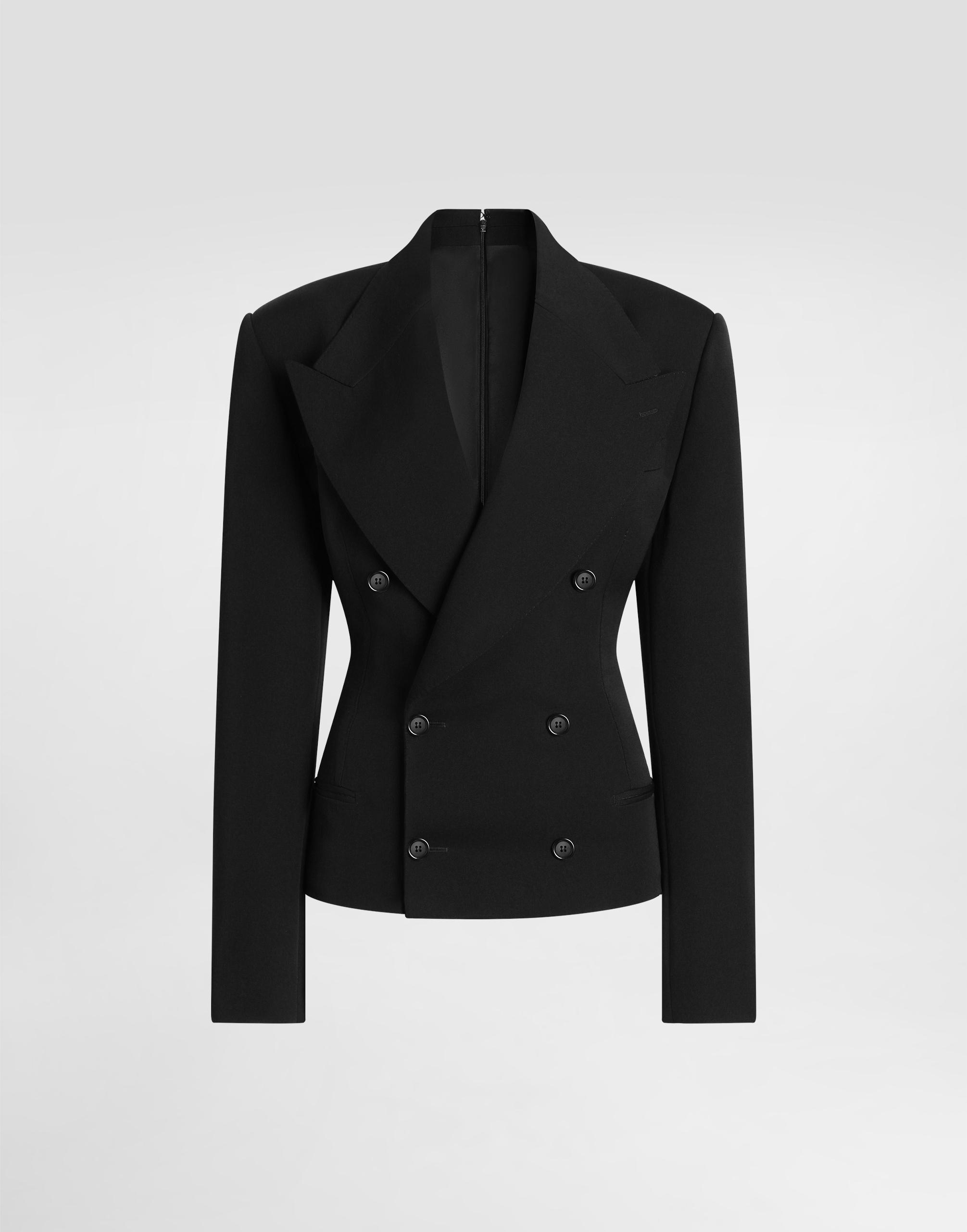 Dolce & Gabbana Dolce  Gabbana Double-breasted Structured Blazer In Black