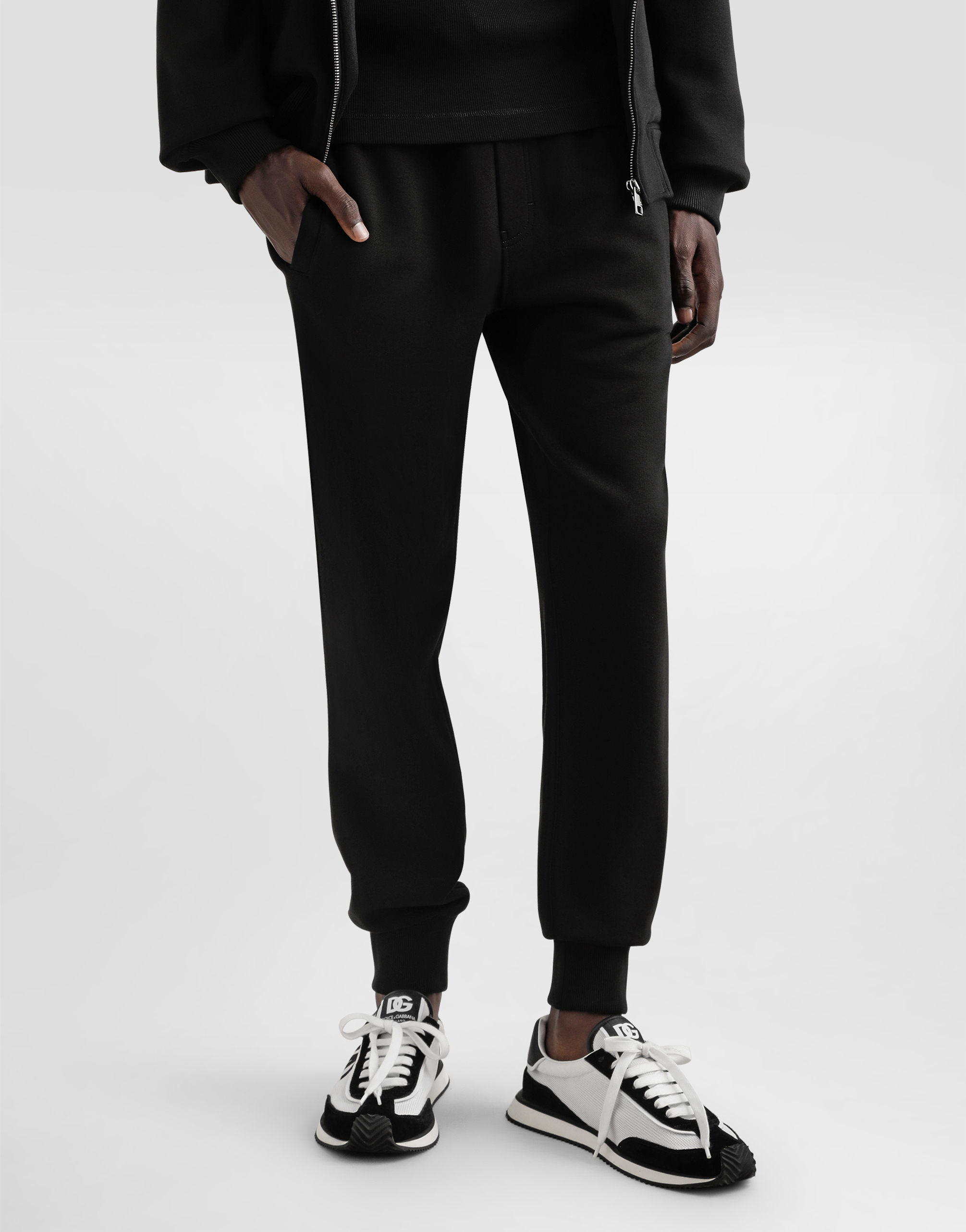 Dolce & Gabbana Technical Jersey Jogging Pants With Tag In Black