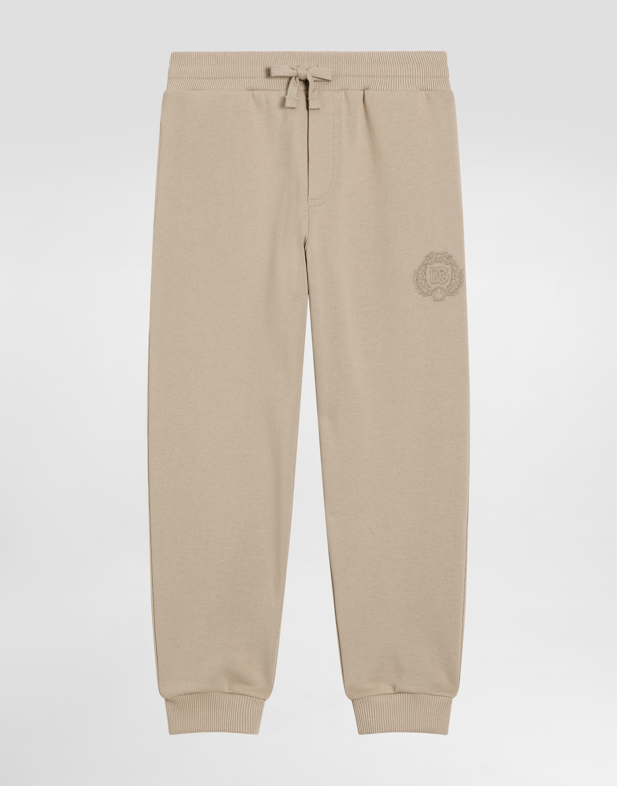 Fleece trousers with DG embroidery