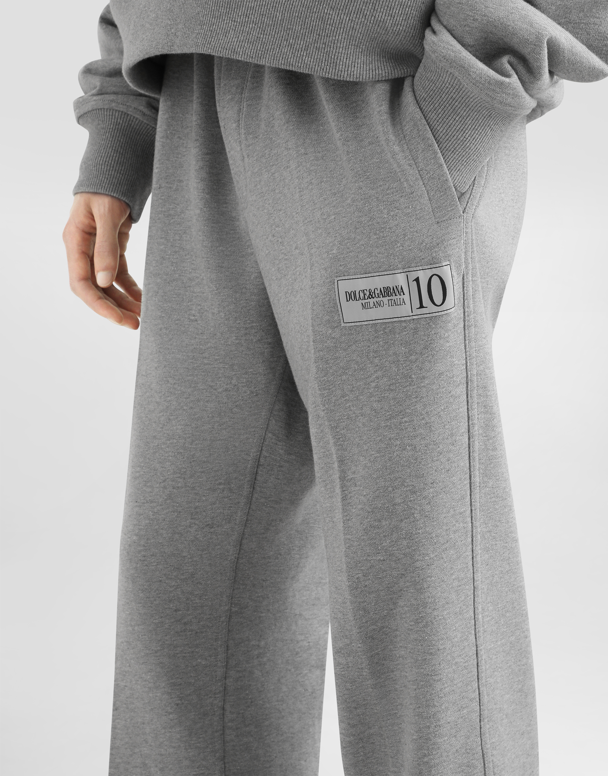 Stretch jersey jogging pants