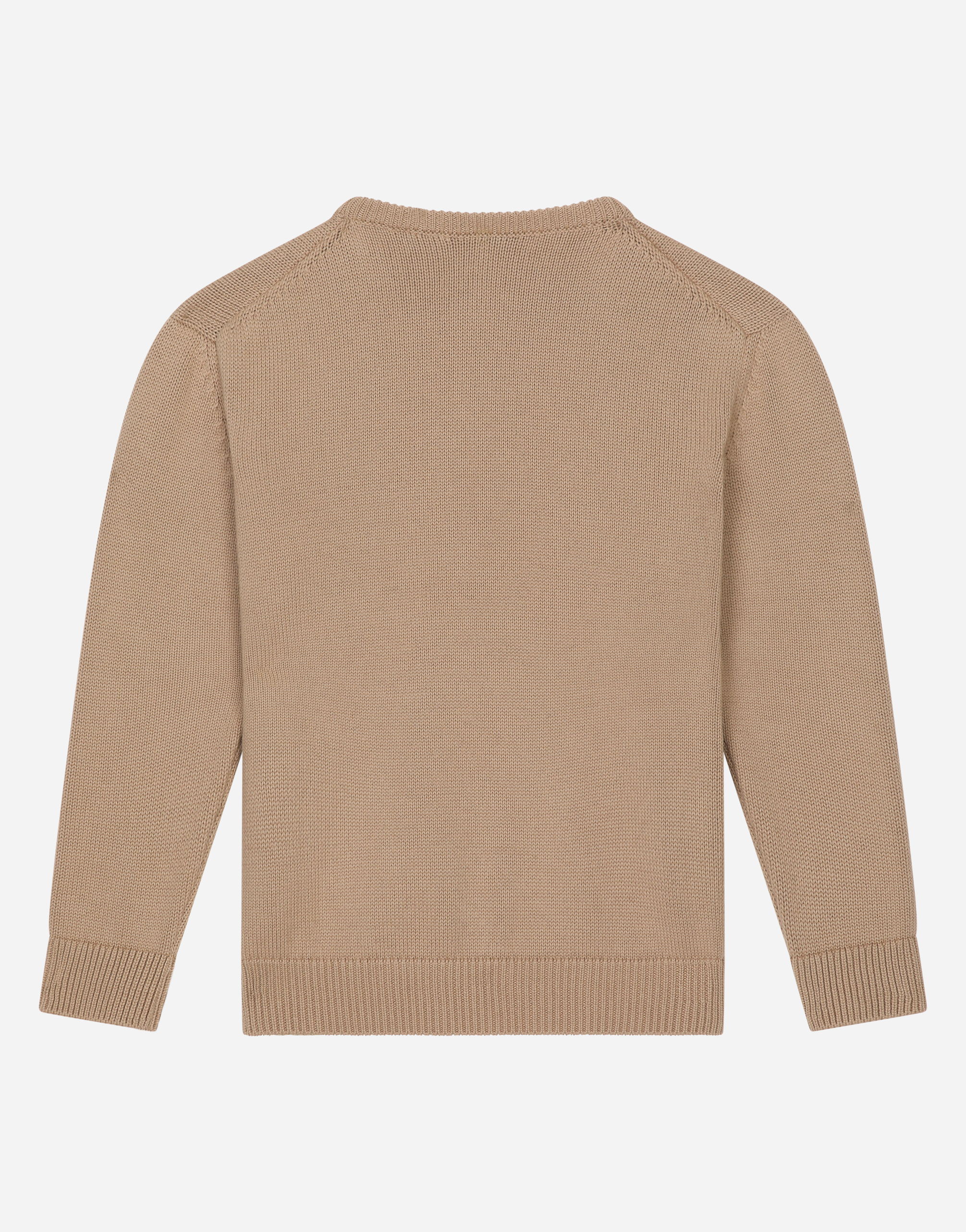 Dolce & Gabbana Pull Girocollo In Beige