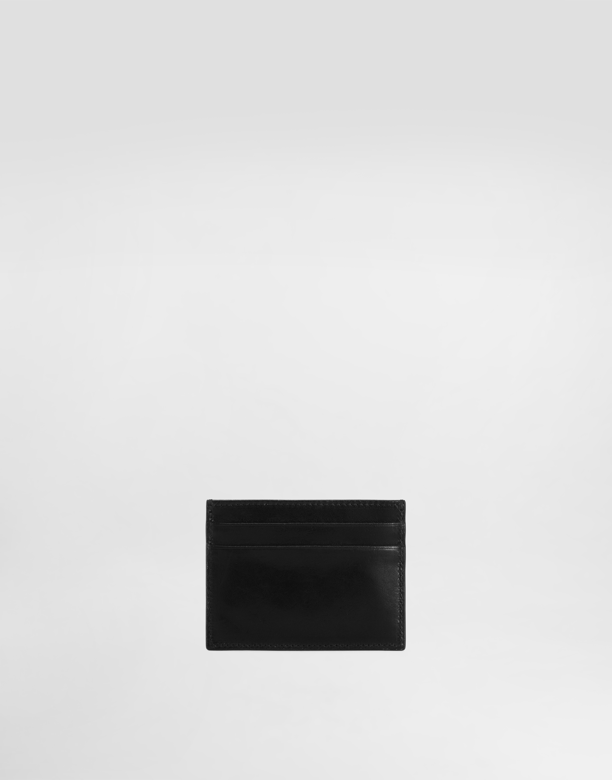  Dolce & Gabbana Tempesta Calfskin Card Holder - Homme Portefeuilles Et Petite Maroquinerie Noir Onesize 